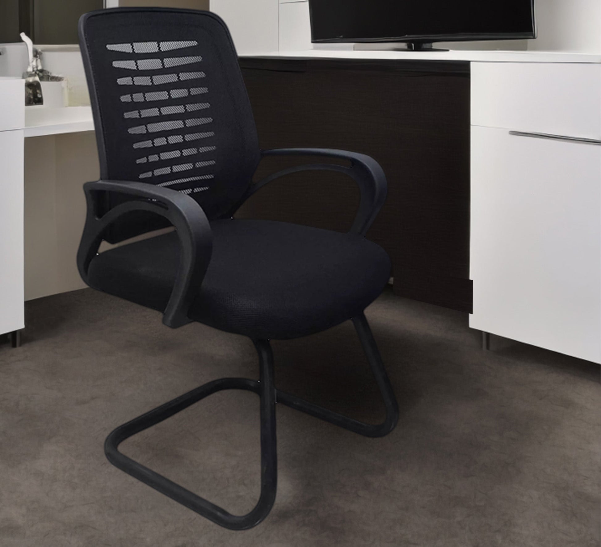 Mesh Office Chair with Lumbar Support - Vitrine Furniture - Office Chairs