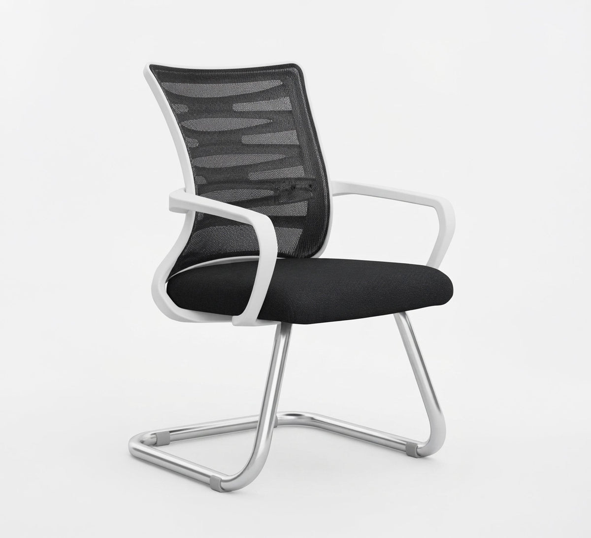 Mesh office chair with white armrests - Vitrine Furniture - Office Chairs