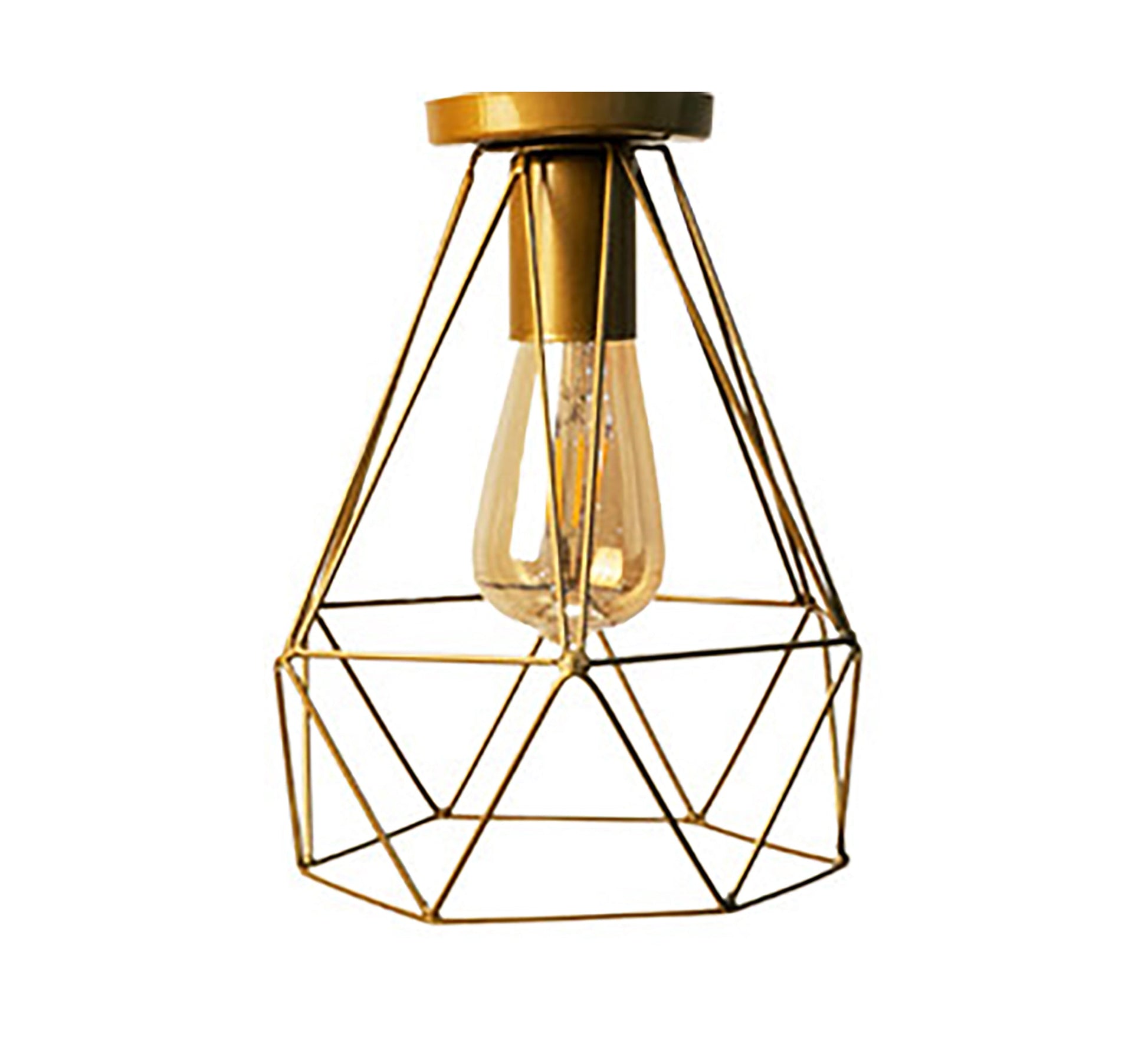 Metal ceiling lamp gold color - Vitrine Furniture - Lighting
