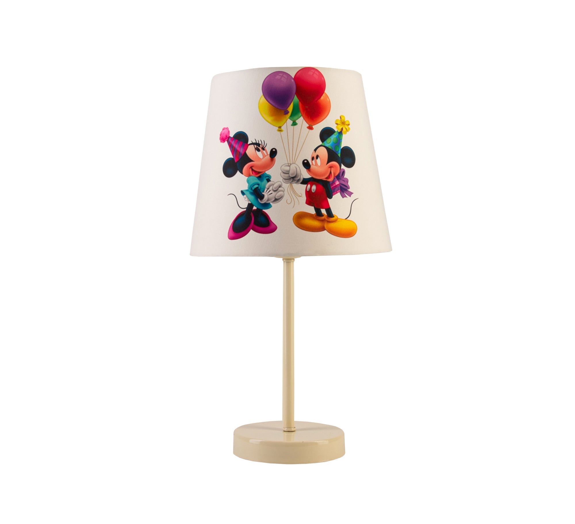Mickey and Minnie Lamp: A Joyful Celebration for the Nursery with a Beige Base - Vitrine Furniture - Lighting
