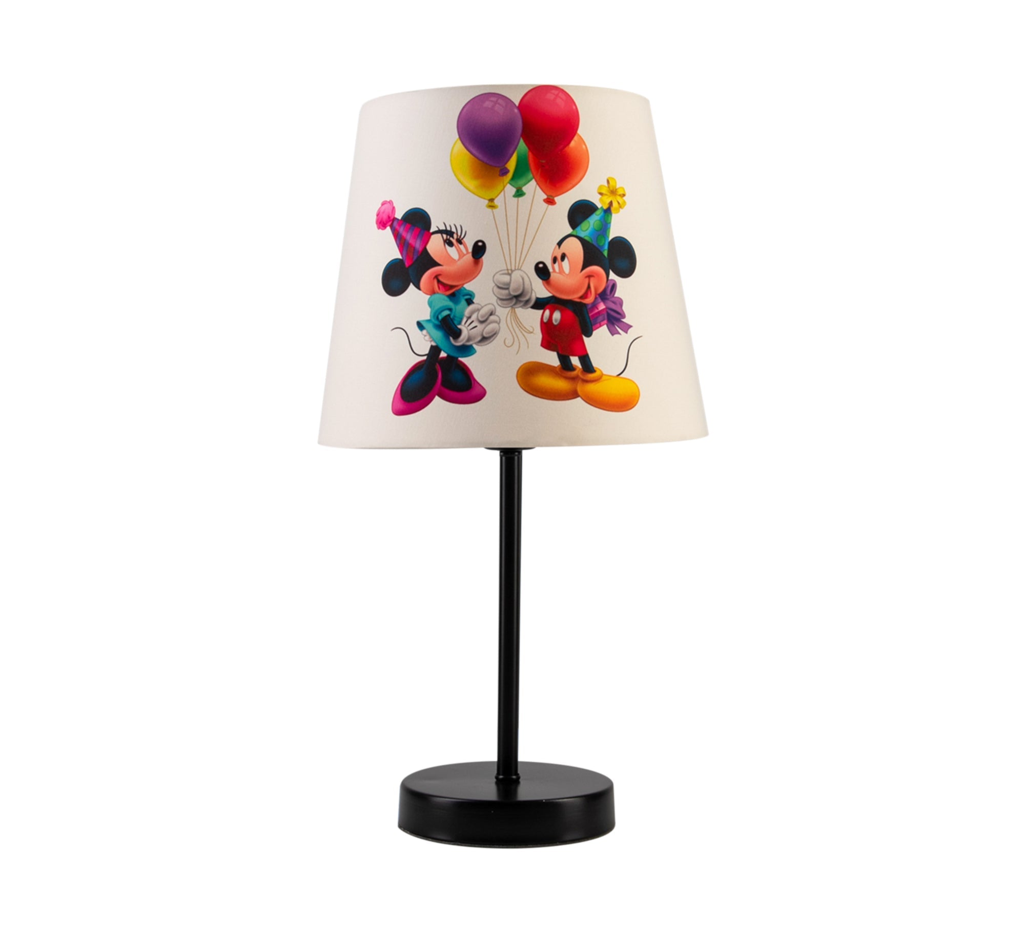 Mickey and Minnie Lamp: A Joyful Celebration for the Nursery with a Black Base - Vitrine Furniture - Lighting
