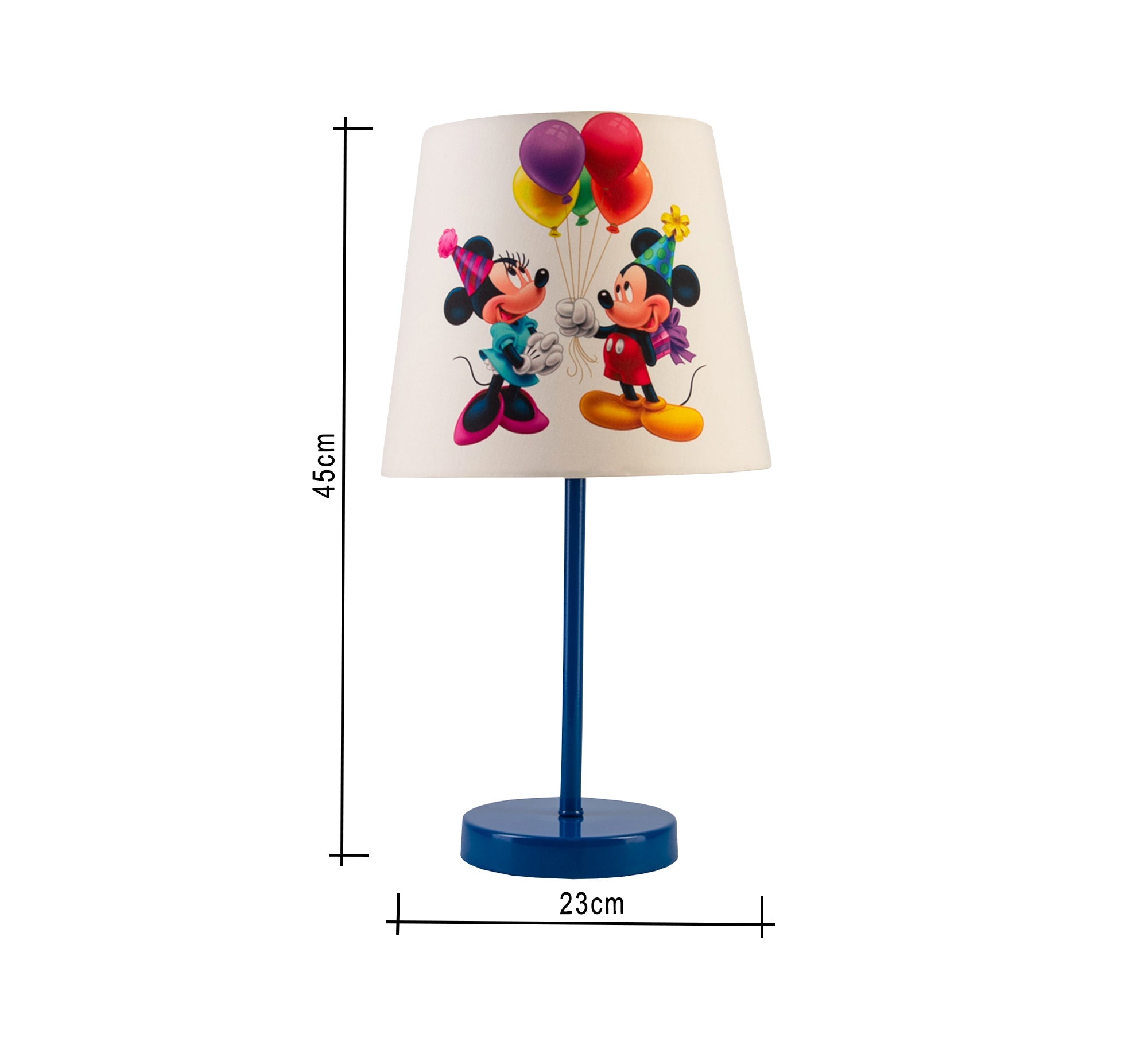 Mickey and Minnie Lamp: A joyful celebration for the nursery with a blue base - Vitrine Furniture - Lighting