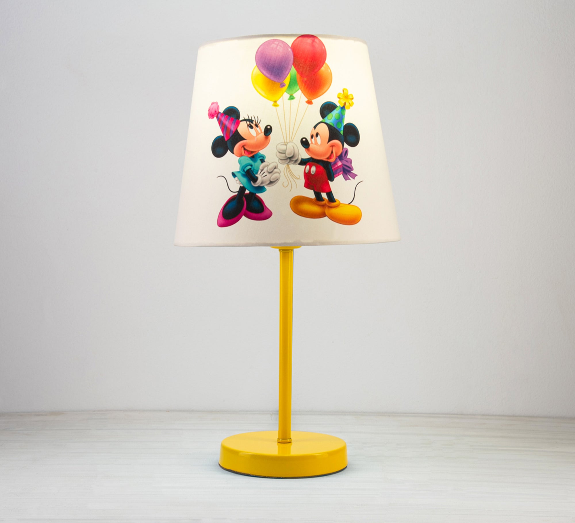 Mickey and Minnie Lamp: A Joyful Celebration for the Nursery with a Gold Base - Vitrine Furniture - Lighting