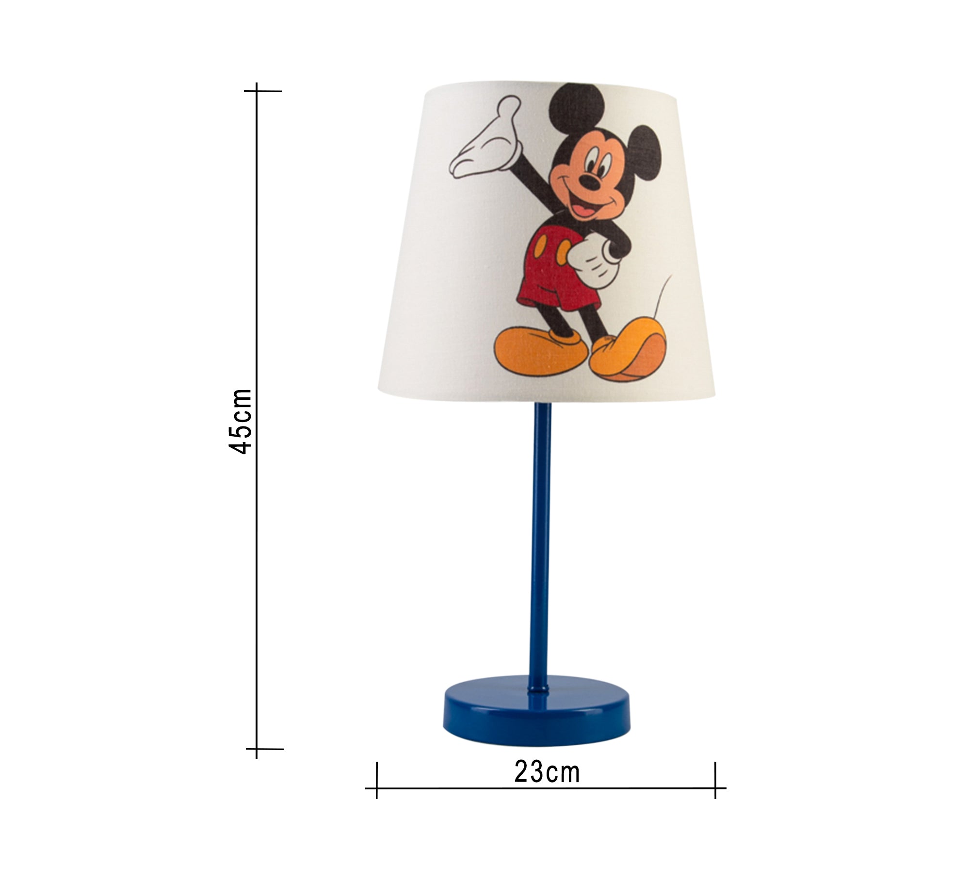 Mickey Mouse Lamp: Light, Fun, Kids, Beautiful Decor with Blue Base - Vitrine Furniture - Lighting