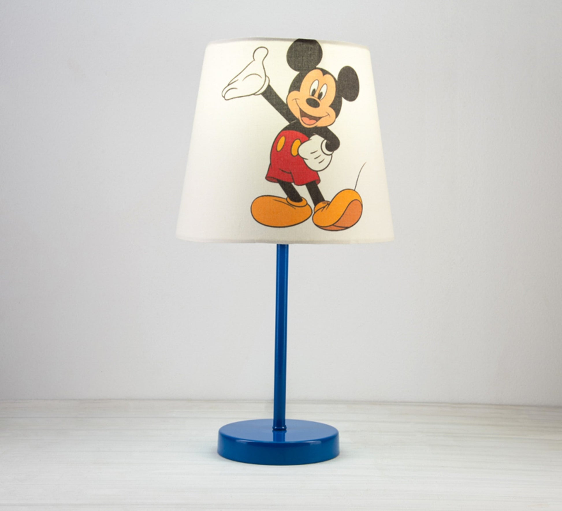 Mickey Mouse Lamp: Light, Fun, Kids, Beautiful Decor with Blue Base - Vitrine Furniture - Lighting