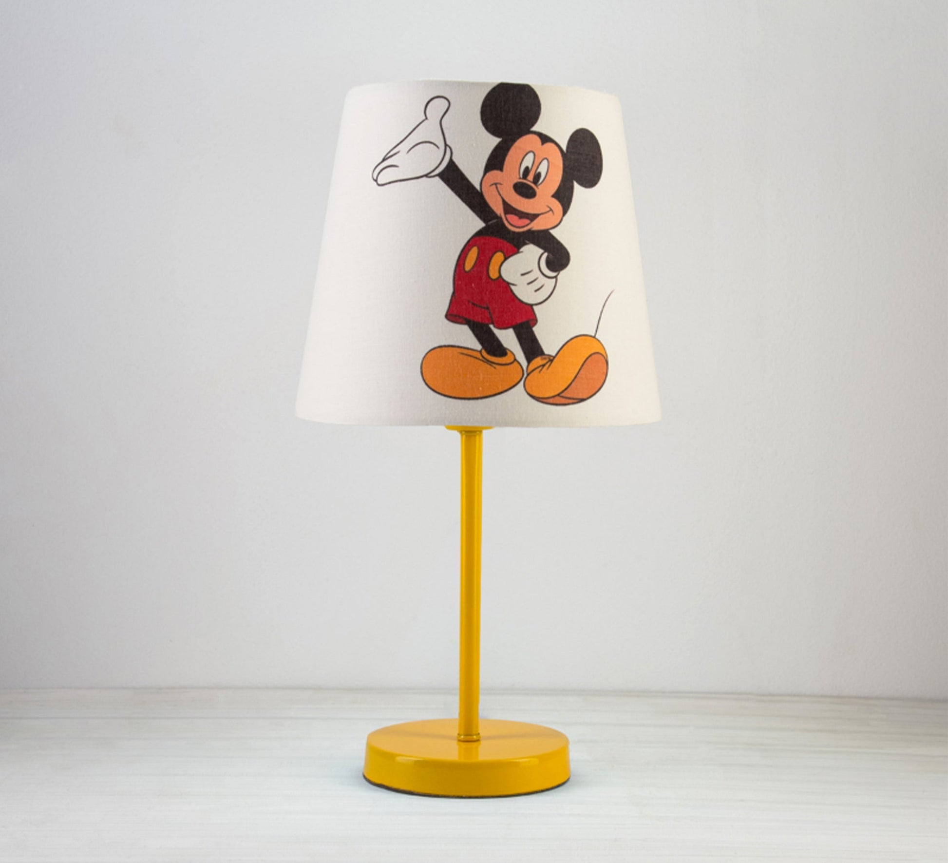 Mickey Mouse Lamp: Light, Fun, Kids, Beautiful Decor with Gold Base - Vitrine Furniture - Lighting