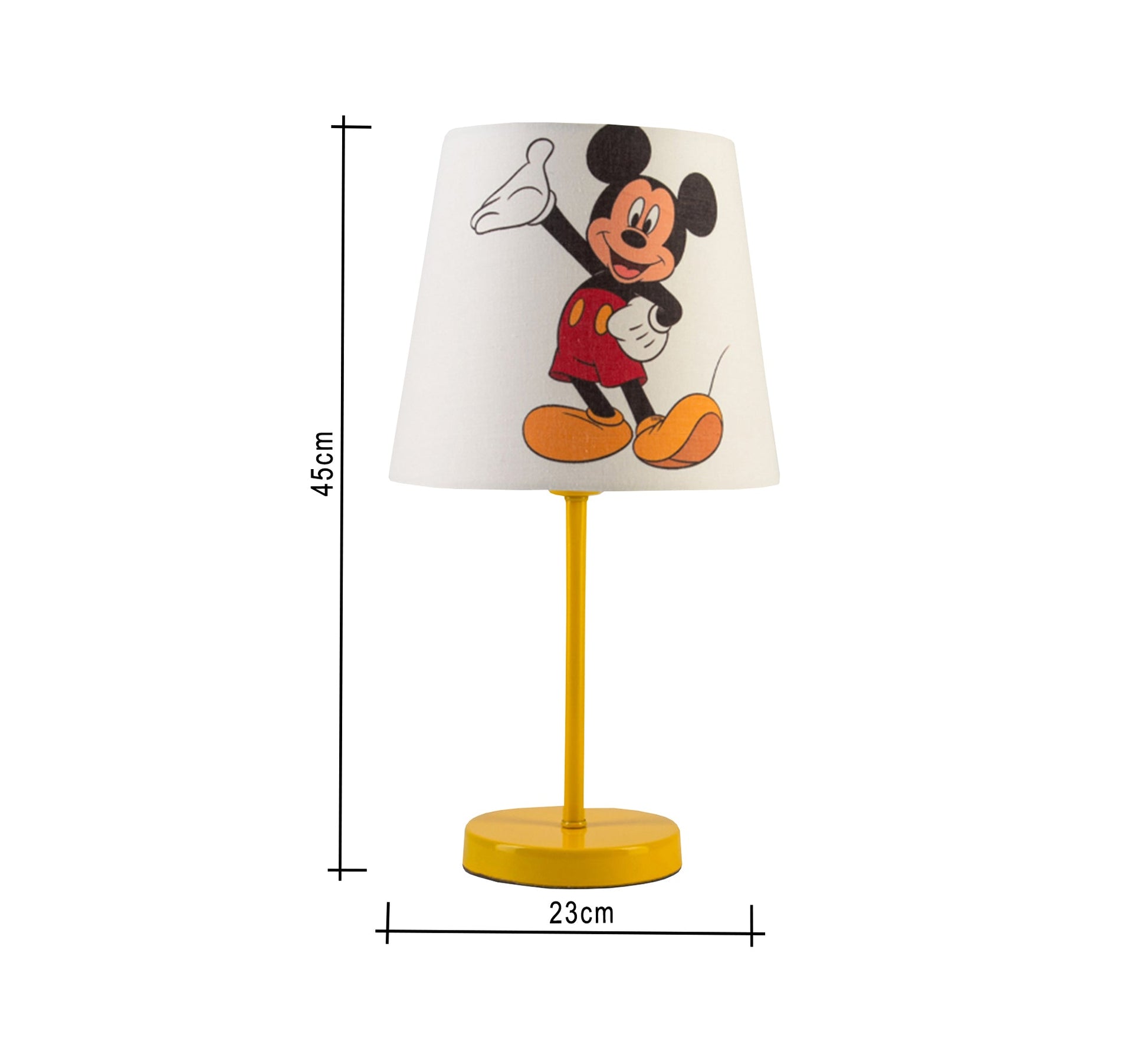 Mickey Mouse Lamp: Light, Fun, Kids, Beautiful Decor with Gold Base - Vitrine Furniture - Lighting