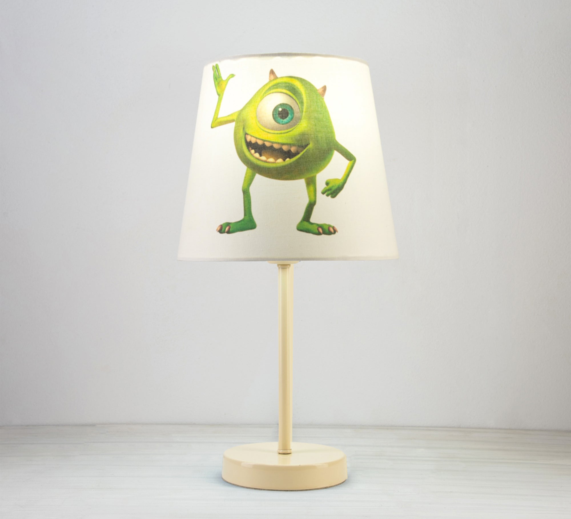 Mike Wazowski Lamp: A Fun Character for the Kids' Room with a Beige Base - Vitrine Furniture - Lighting