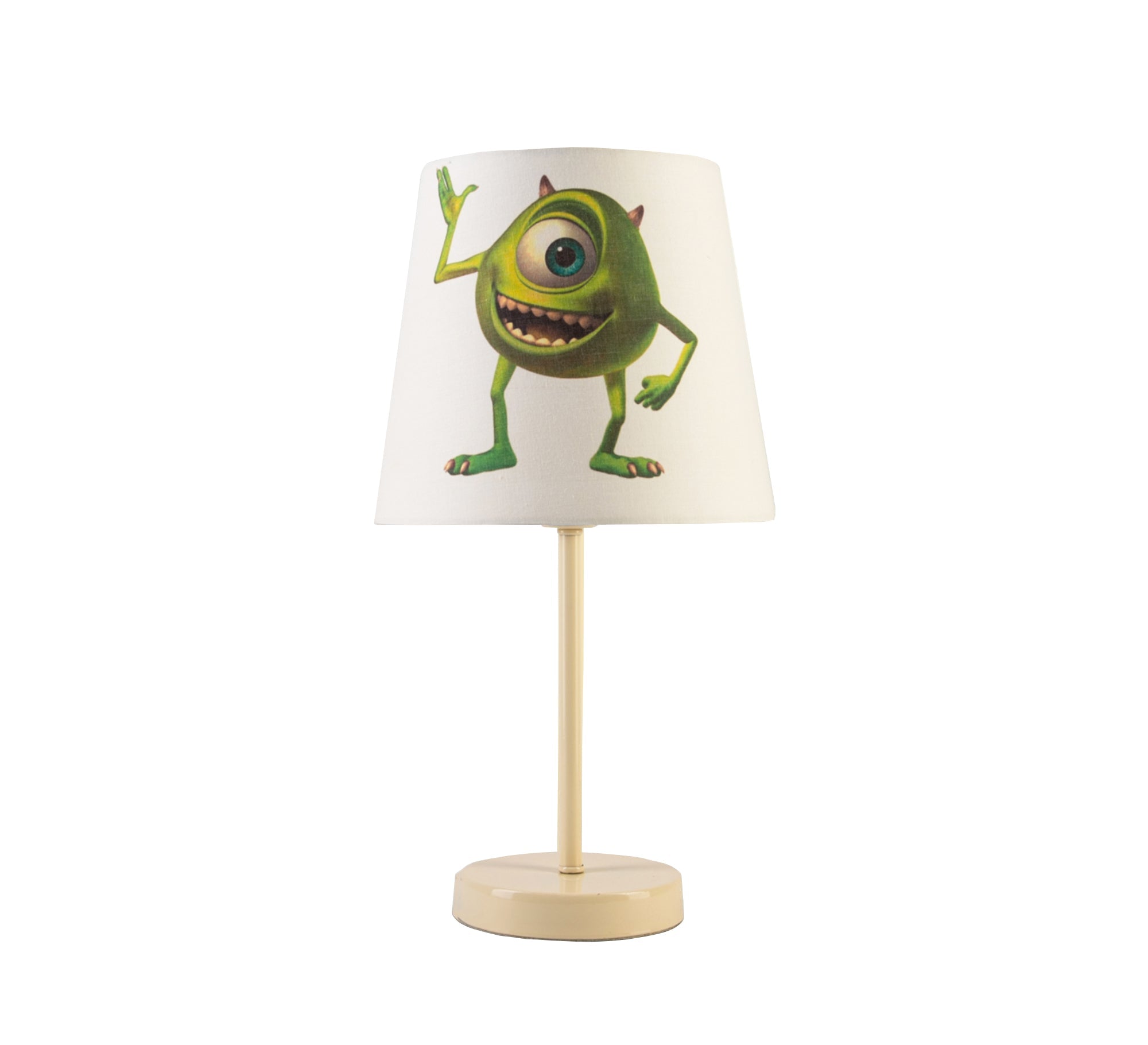 Mike Wazowski Lamp: A Fun Character for the Kids' Room with a Beige Base - Vitrine Furniture - Lighting
