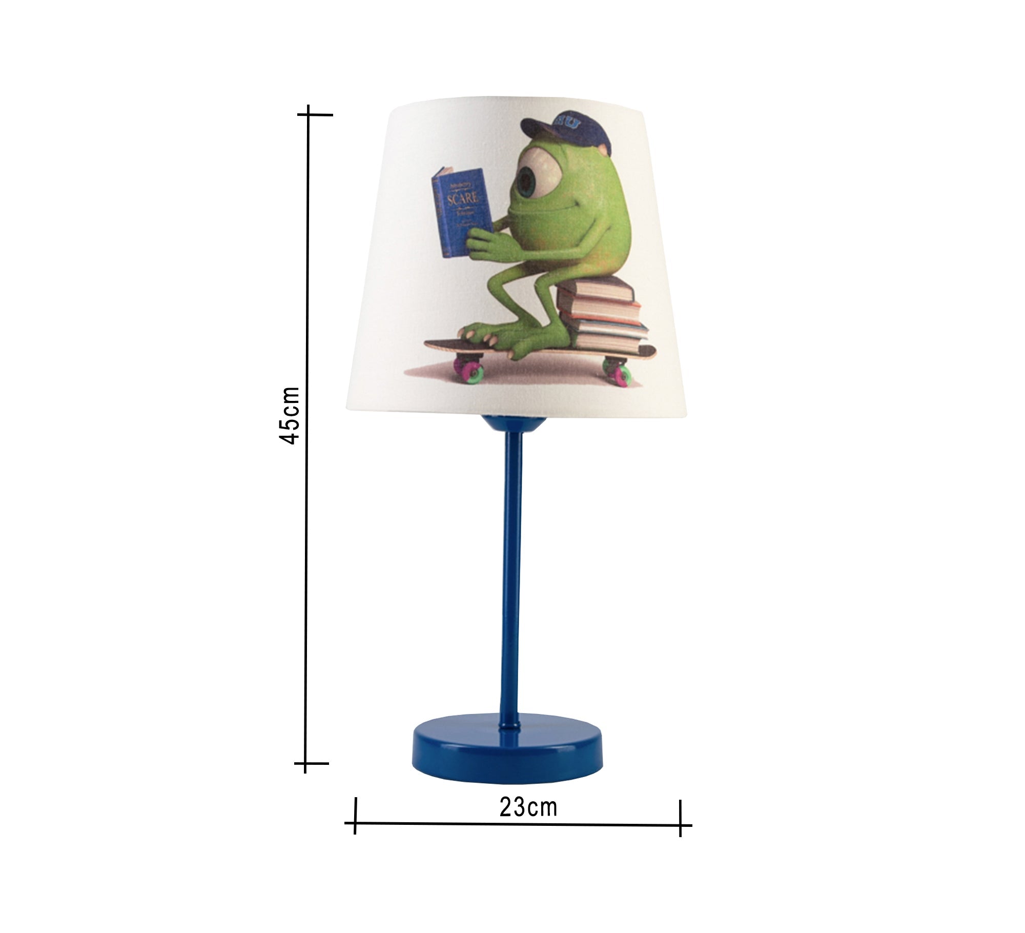 Mike Wazowski Lamp: A fun reading light for kids' rooms with a blue base - Vitrine Furniture - Lighting