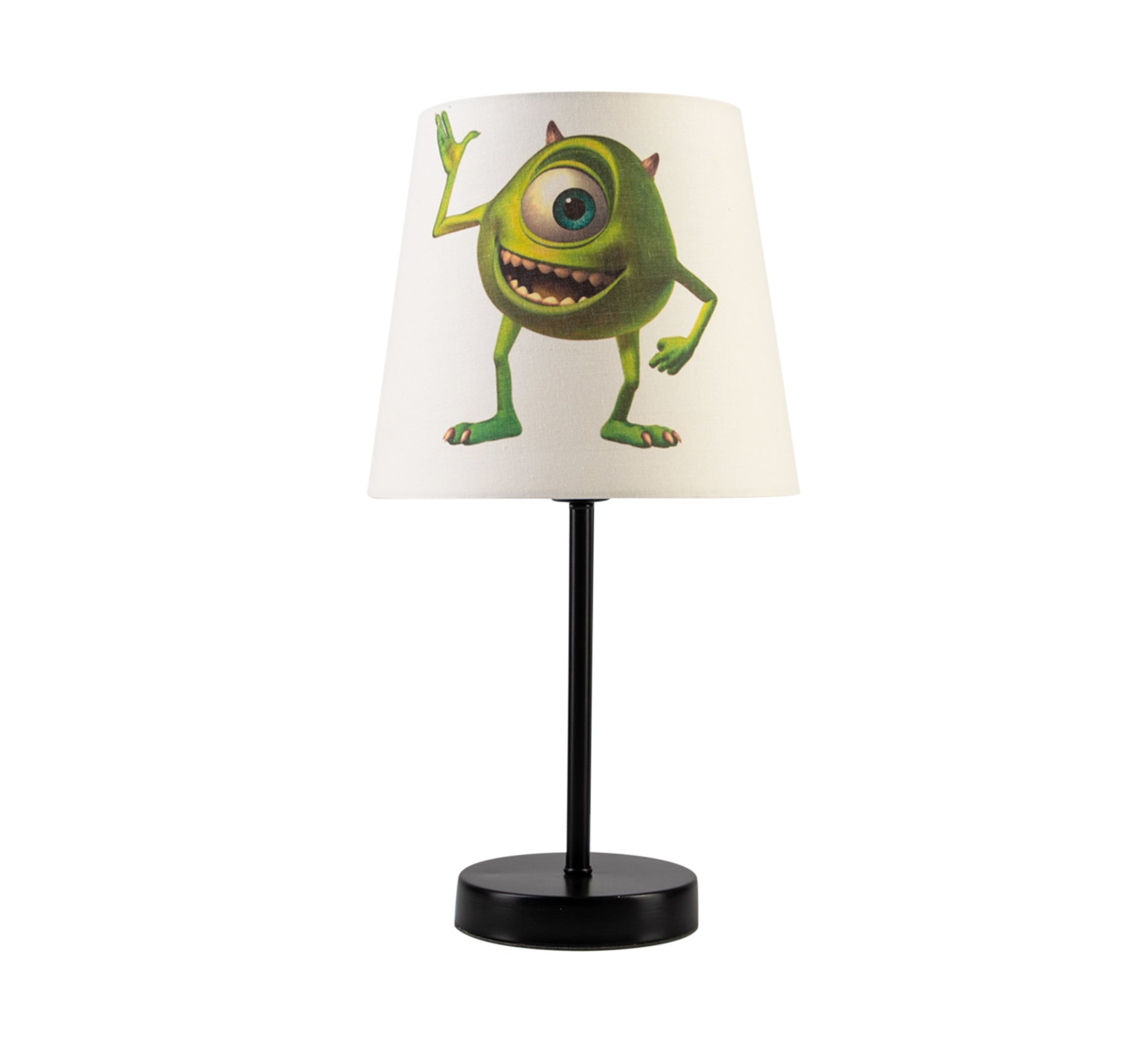 Mike Wazowski Lamp: A Green Companion for the Nursery with a Black Base - Vitrine Furniture - Lighting