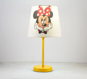 Minnie Mouse Lamp, a charming light for your little girl's room with a golden base - Vitrine Furniture - Lighting