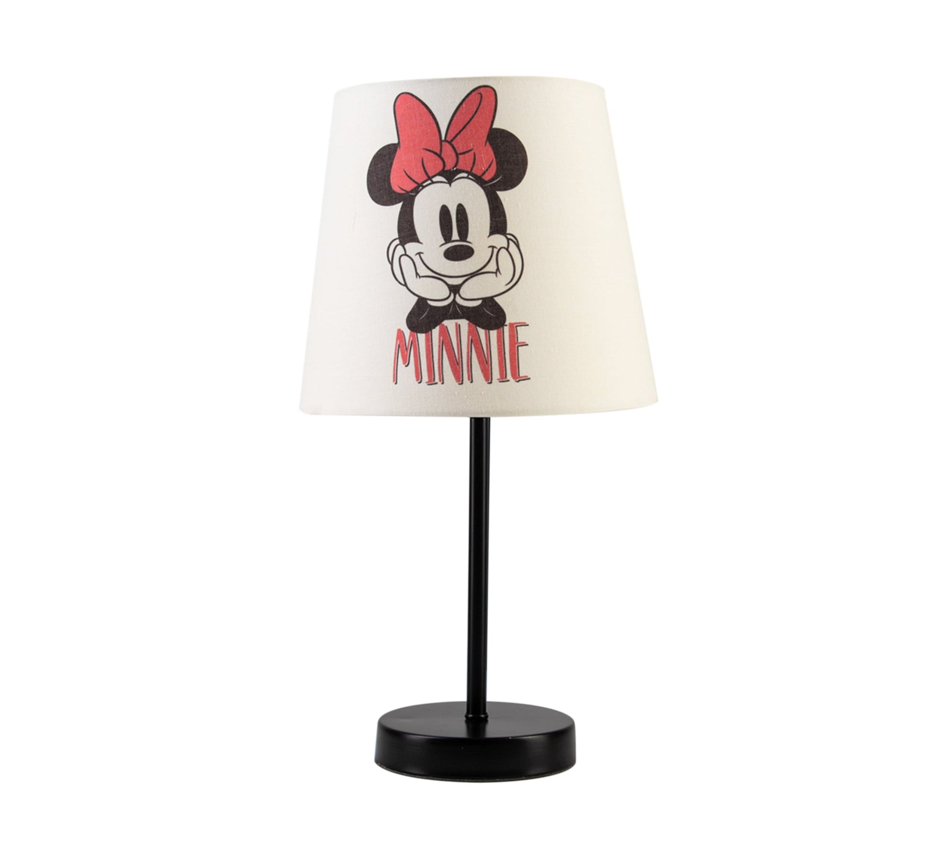 Minnie Mouse Lamp: A stylish touch for your little girl's room with a black base - Vitrine Furniture - Lighting
