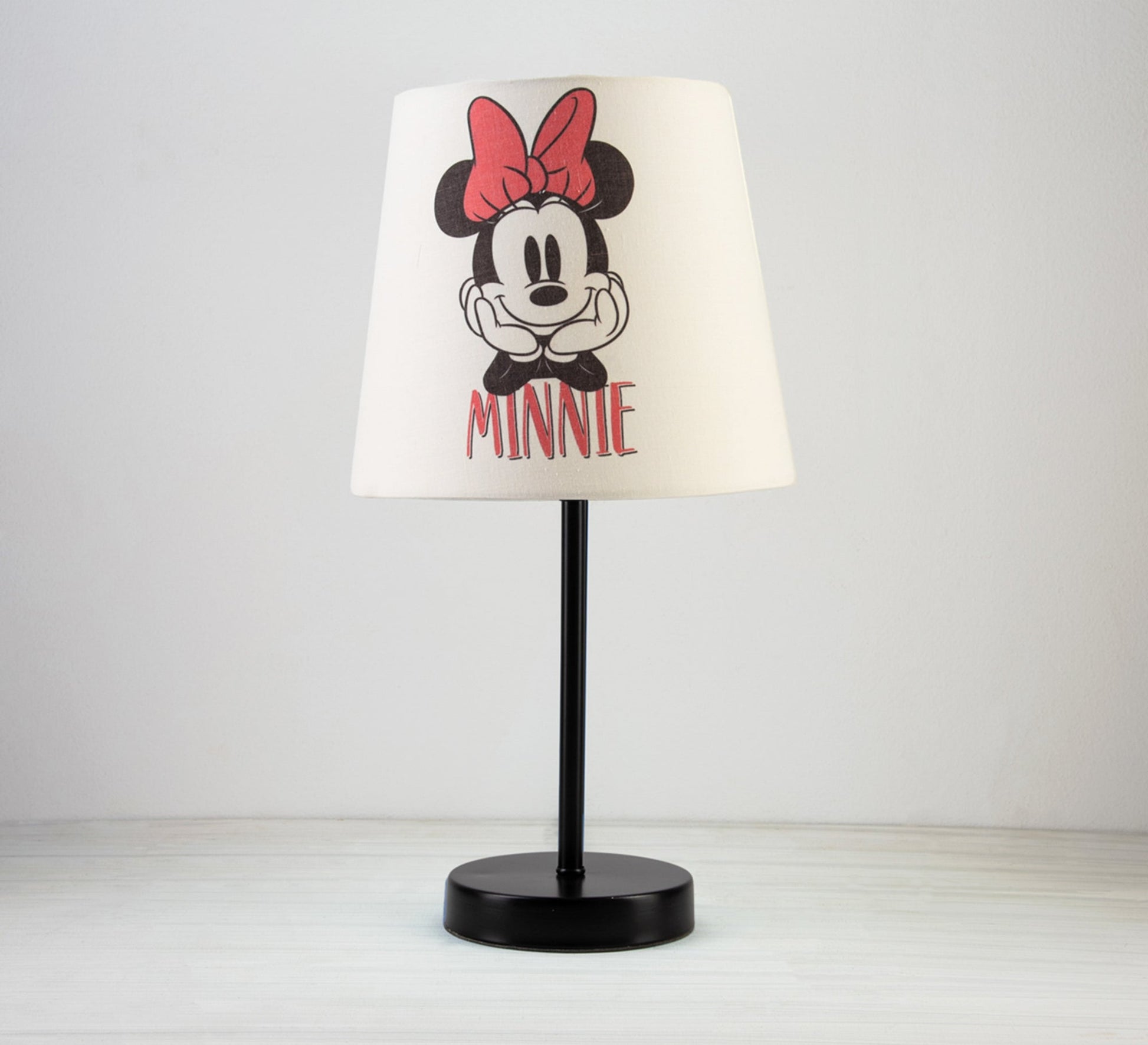 Minnie Mouse Lamp: A stylish touch for your little girl's room with a black base - Vitrine Furniture - Lighting