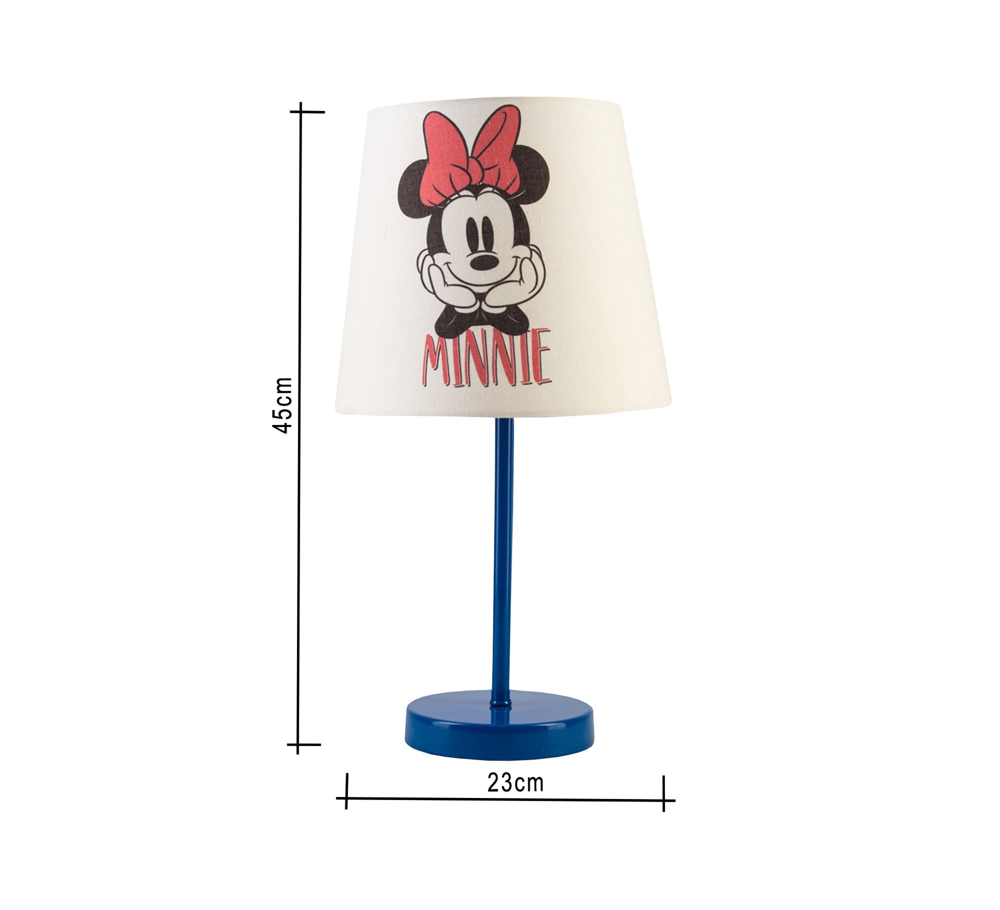 Minnie Mouse Lamp: A stylish touch for your little girl's room with a blue base - Vitrine Furniture - Lighting