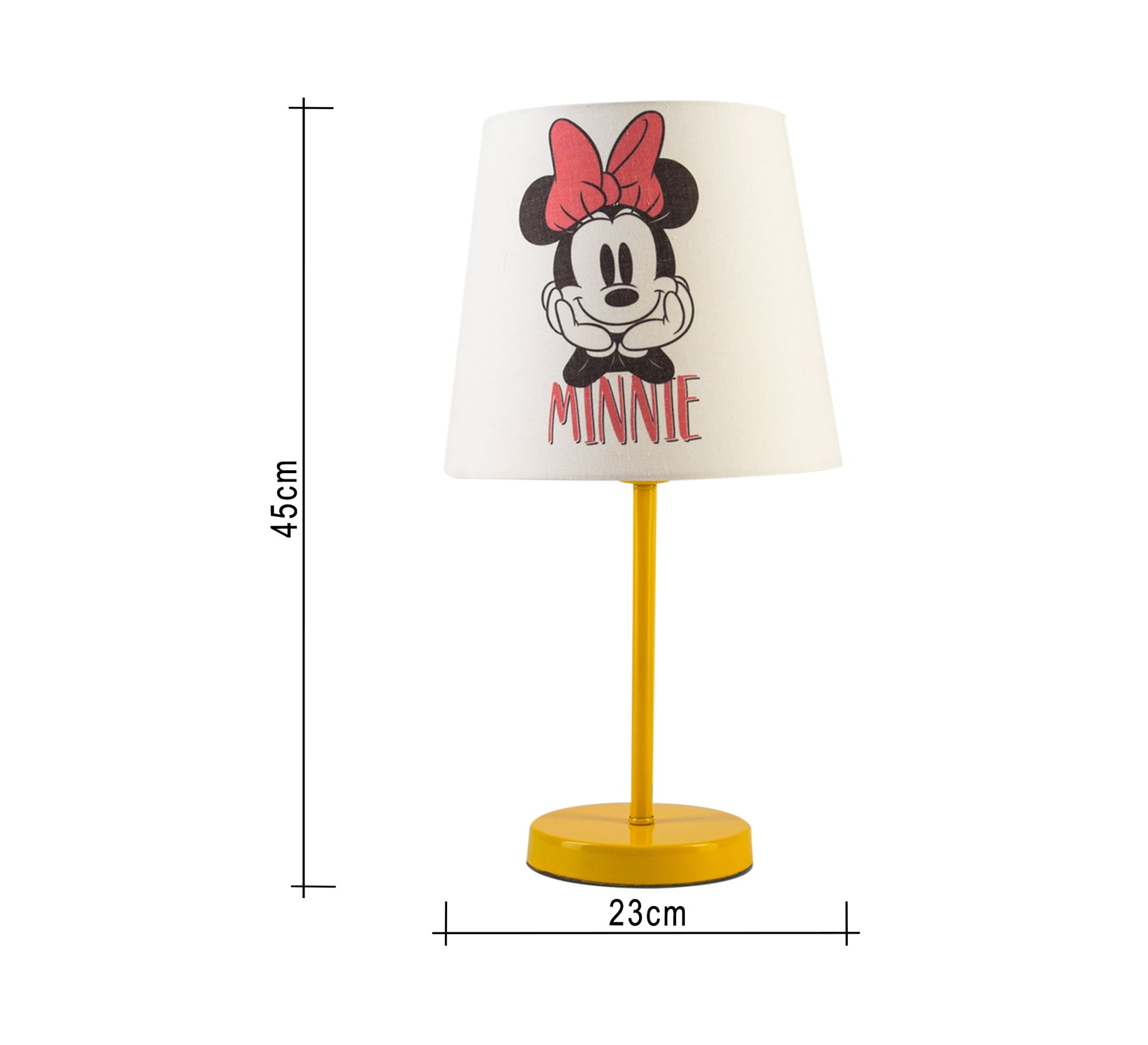 Minnie Mouse Lamp: A stylish touch for your little girl's room with a golden base - Vitrine Furniture - Lighting