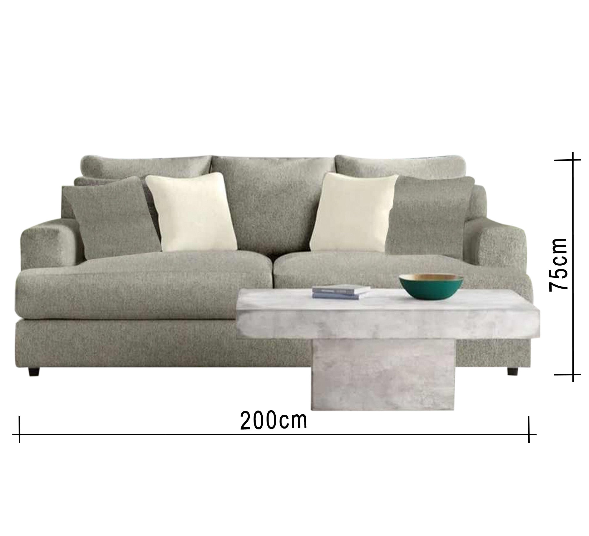 Mint color sofa - Vitrine Furniture - Sofas
