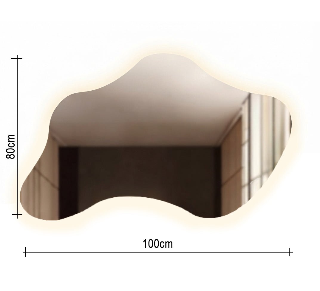 Mirror Cloud-shaped mirror with backlighting - Vitrine Furniture - Mirrors