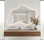 Mirror Cloud-shaped mirror with backlighting - Vitrine Furniture - Mirrors