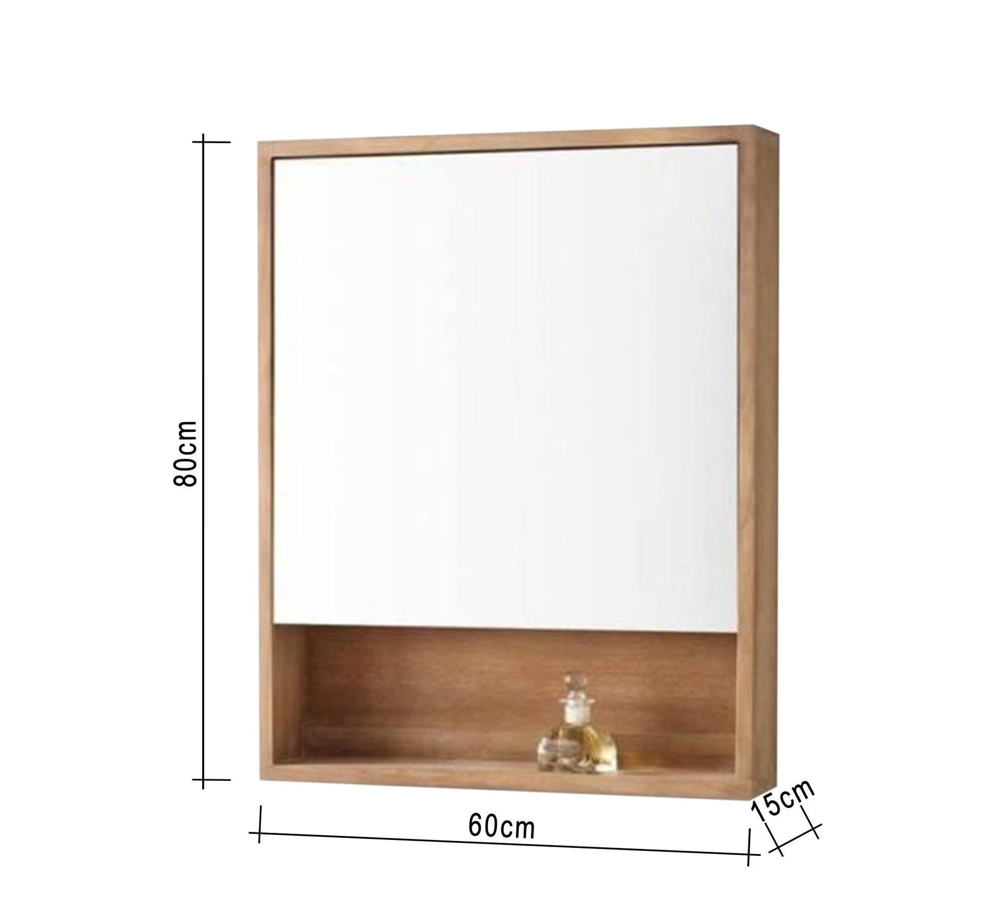 Mirror Gleam Bathroom Cabinet: Sleek Pharmacy Storage - Vitrine Furniture - Furniture