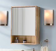Mirror Gleam Bathroom Cabinet: Sleek Pharmacy Storage - Vitrine Furniture - Furniture