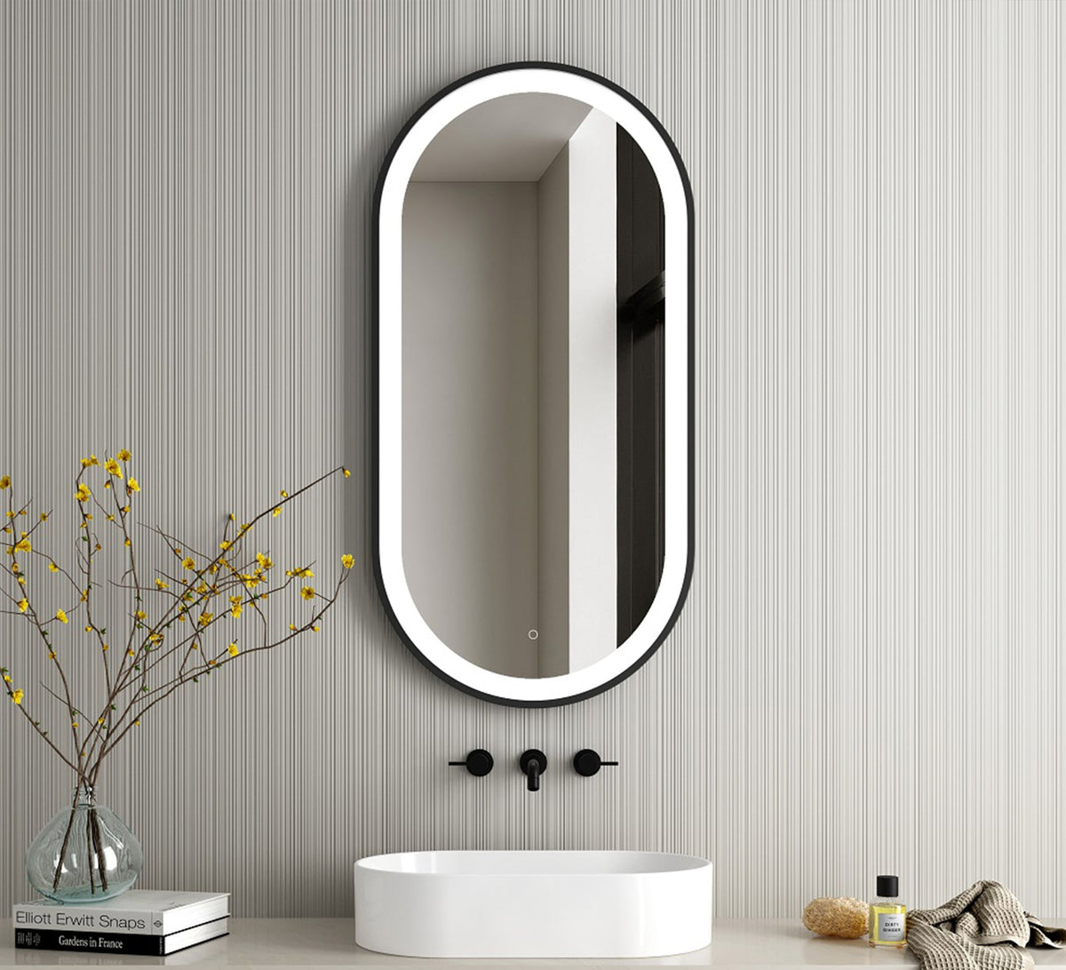 Mirror Slim capsule with front lighting - Vitrine Furniture - Mirrors