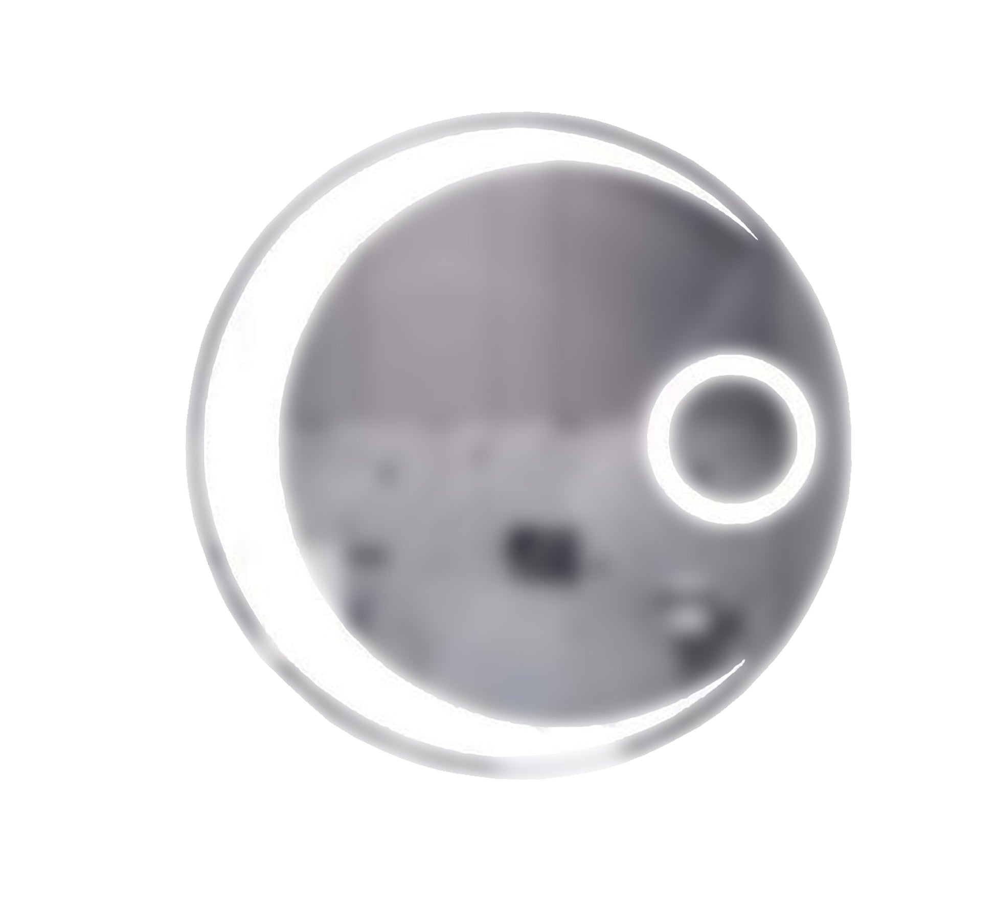 Mirror with a crescent moon - shaped illuminated part - Vitrine Furniture - Décor