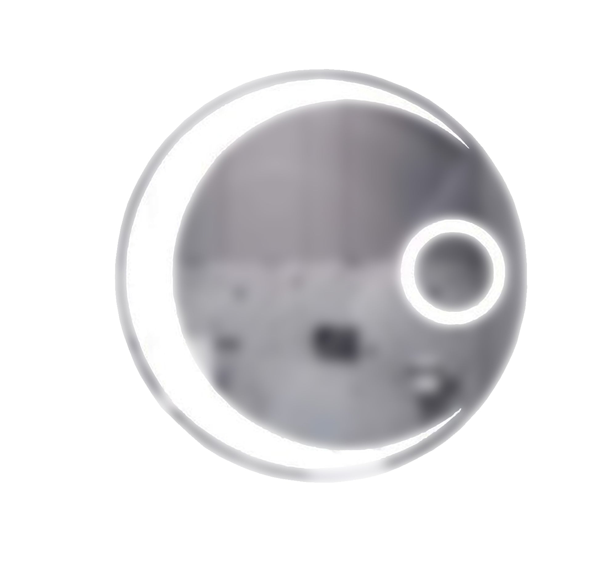 Mirror with a crescent moon - shaped illuminated part - Vitrine Furniture - Décor