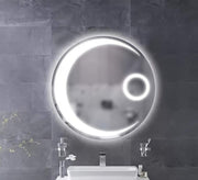 Mirror with a crescent moon - shaped illuminated part - Vitrine Furniture - Décor