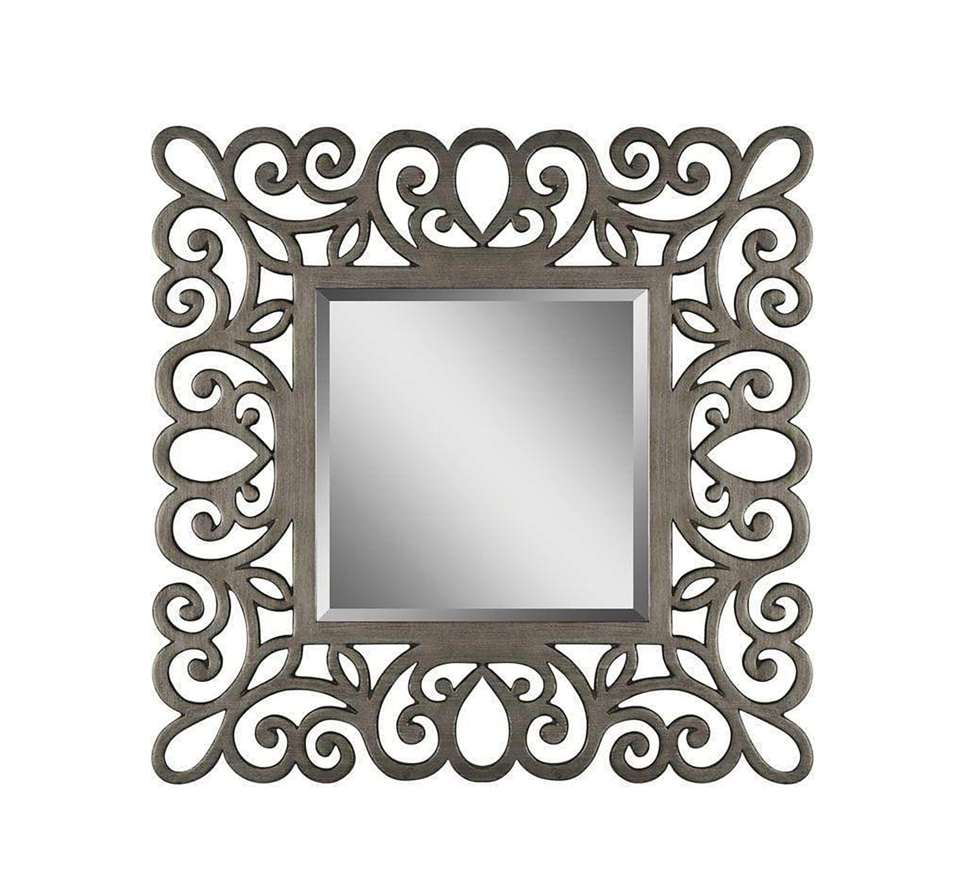 Mirror with a decorative hollow wooden frame - Vitrine Furniture - Décor