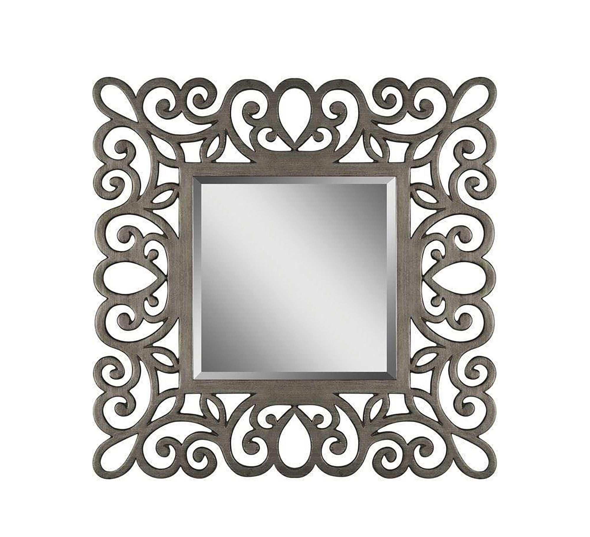 Mirror with a decorative hollow wooden frame - Vitrine Furniture - Décor