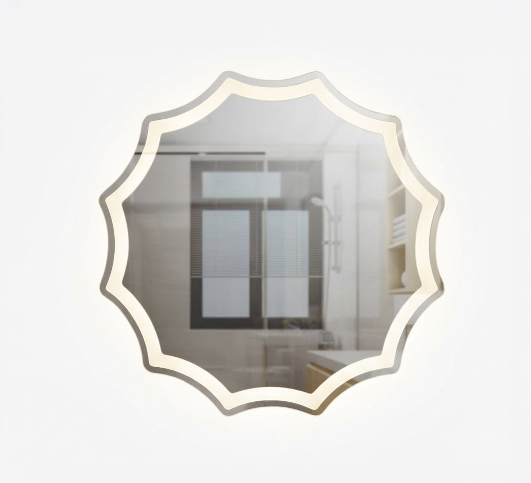 Mirror with a flower-shaped wavy edge - Vitrine Furniture - Mirrors