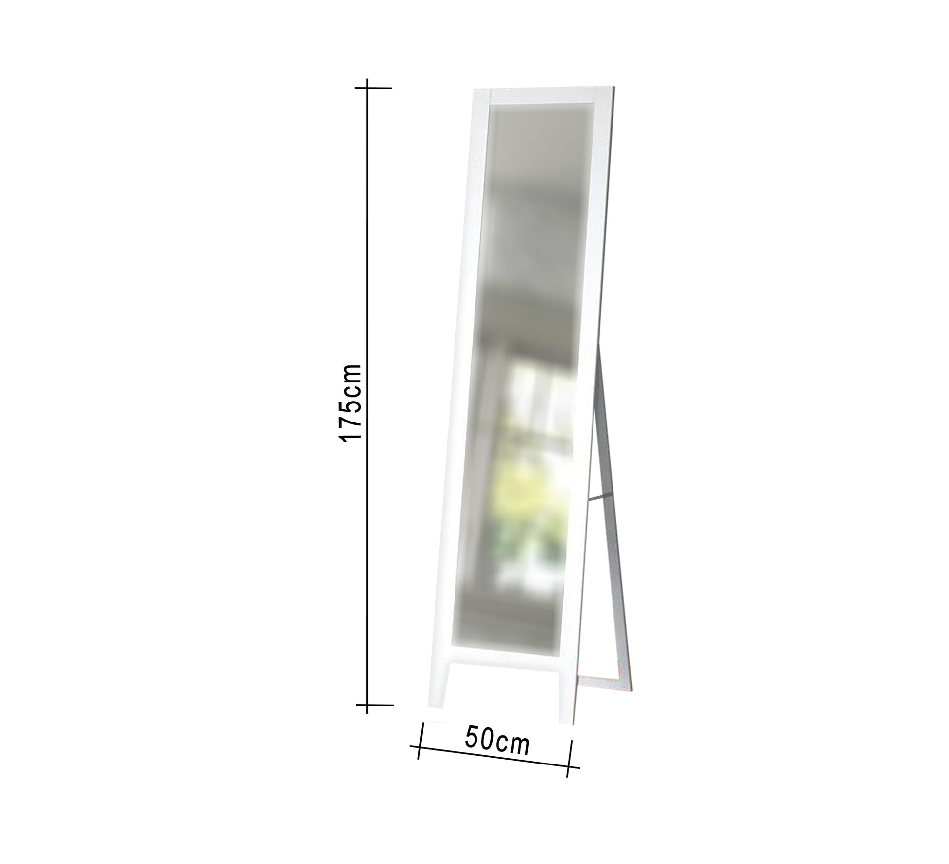 Mirror with a white wooden frame - Vitrine Furniture - Décor