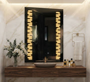 Mirror with side mosaic light bars - Vitrine Furniture - Mirrors