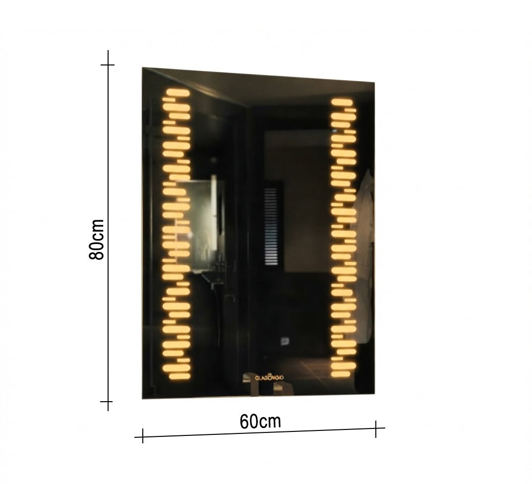 Mirror with side mosaic light bars - Vitrine Furniture - Mirrors