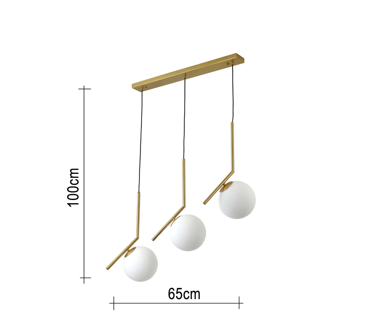 Modern 3-element ceiling chandelier - Vitrine Furniture - Ceiling lights
