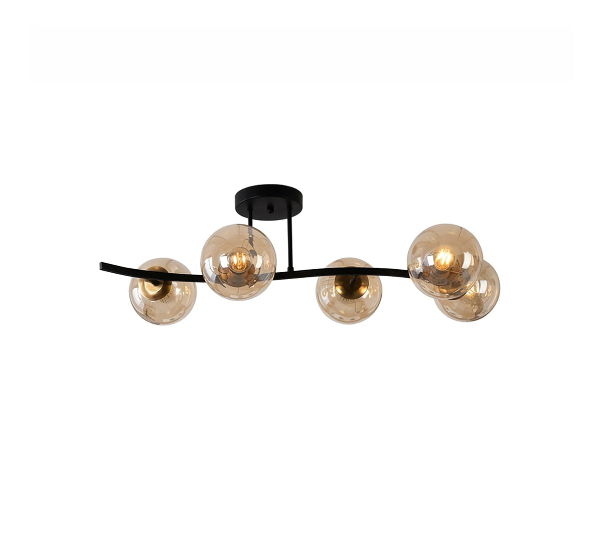 Modern 5-sphere ceiling chandelier - Vitrine Furniture - Ceiling lights