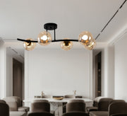 Modern 5-sphere ceiling chandelier - Vitrine Furniture - Ceiling lights
