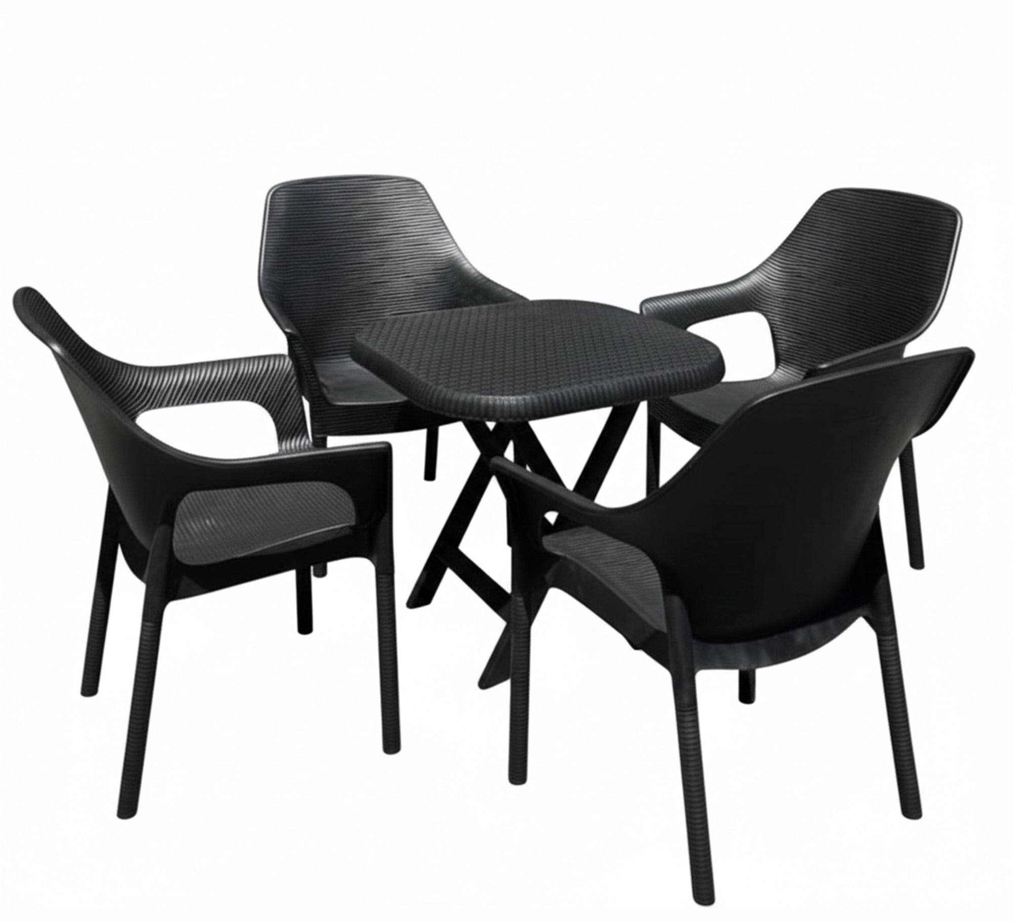 Modern and comfortable black outdoor seating set - Vitrine Furniture - Outdoor Products