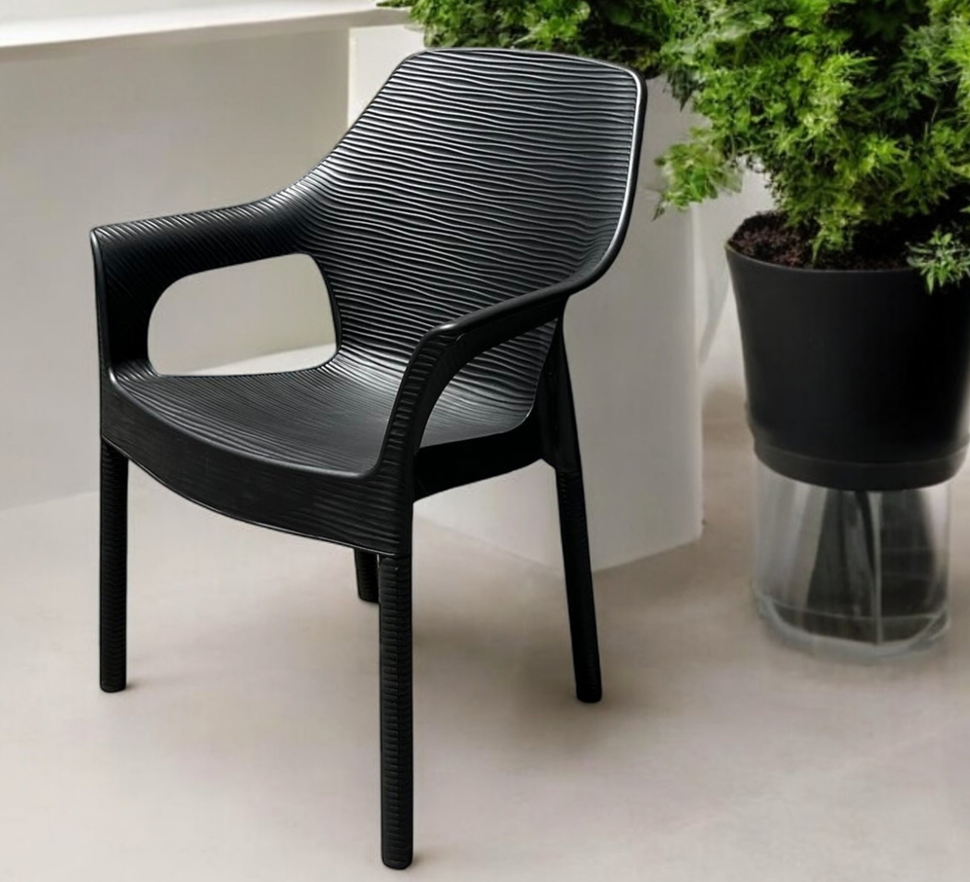 Modern and comfortable black outdoor seating set - Vitrine Furniture - Outdoor Products