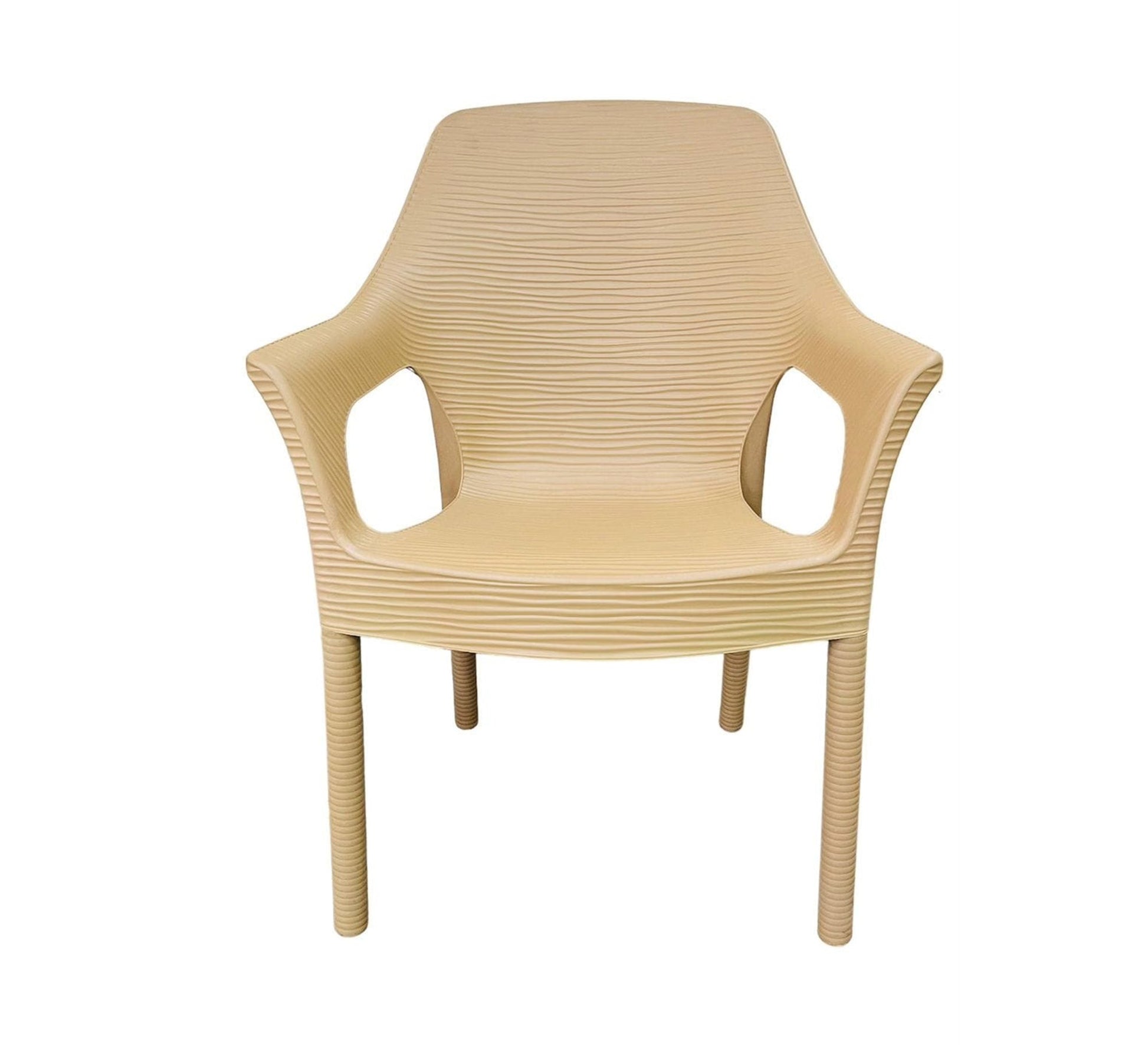 Modern and comfortable round outdoor seating set in muted colors - Vitrine Furniture - Outdoor Products