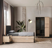 Modern bedroom with elegant wood design - Vitrine Furniture - Furniture