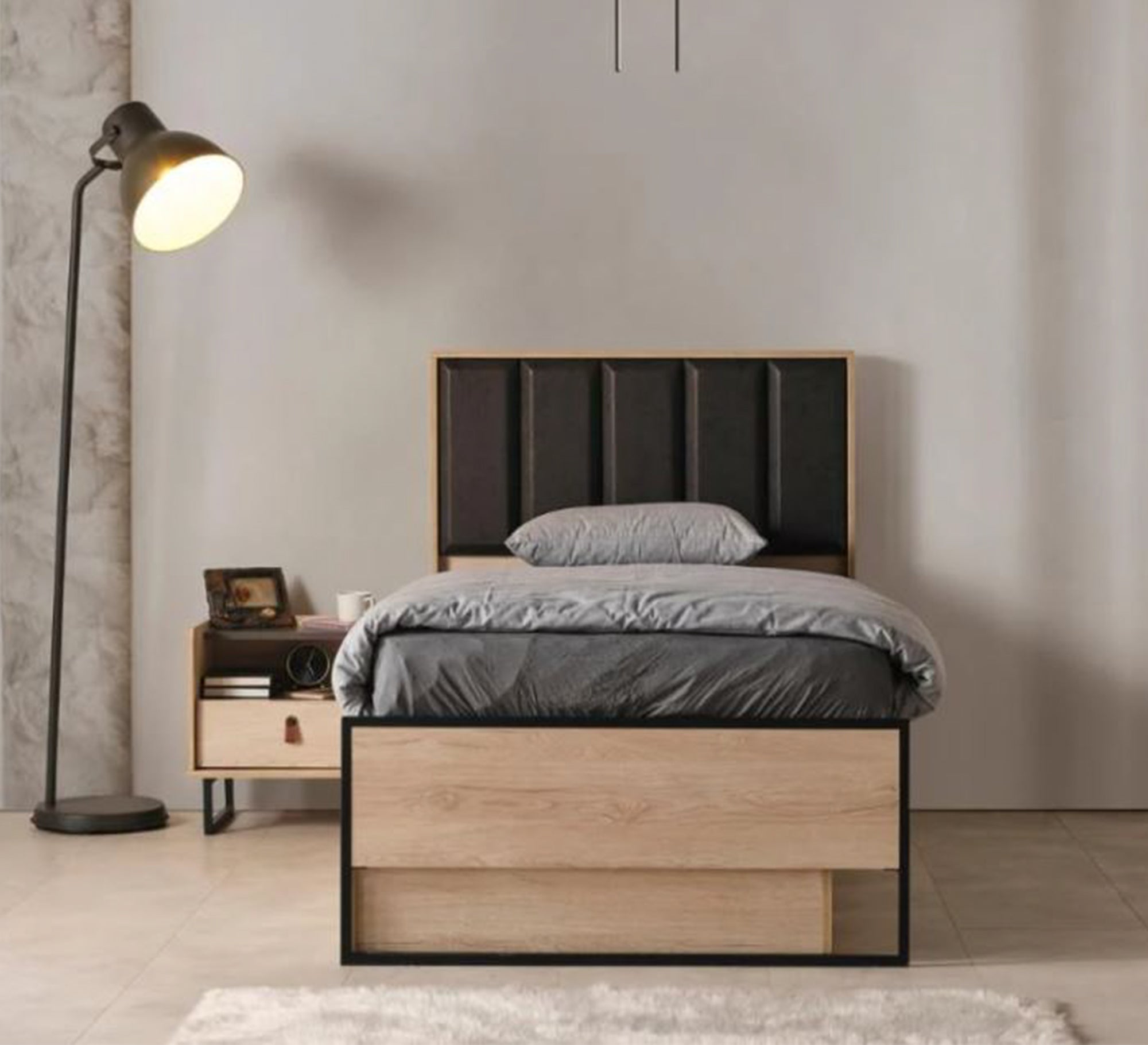 Modern bedroom with elegant wood design - Vitrine Furniture - Furniture