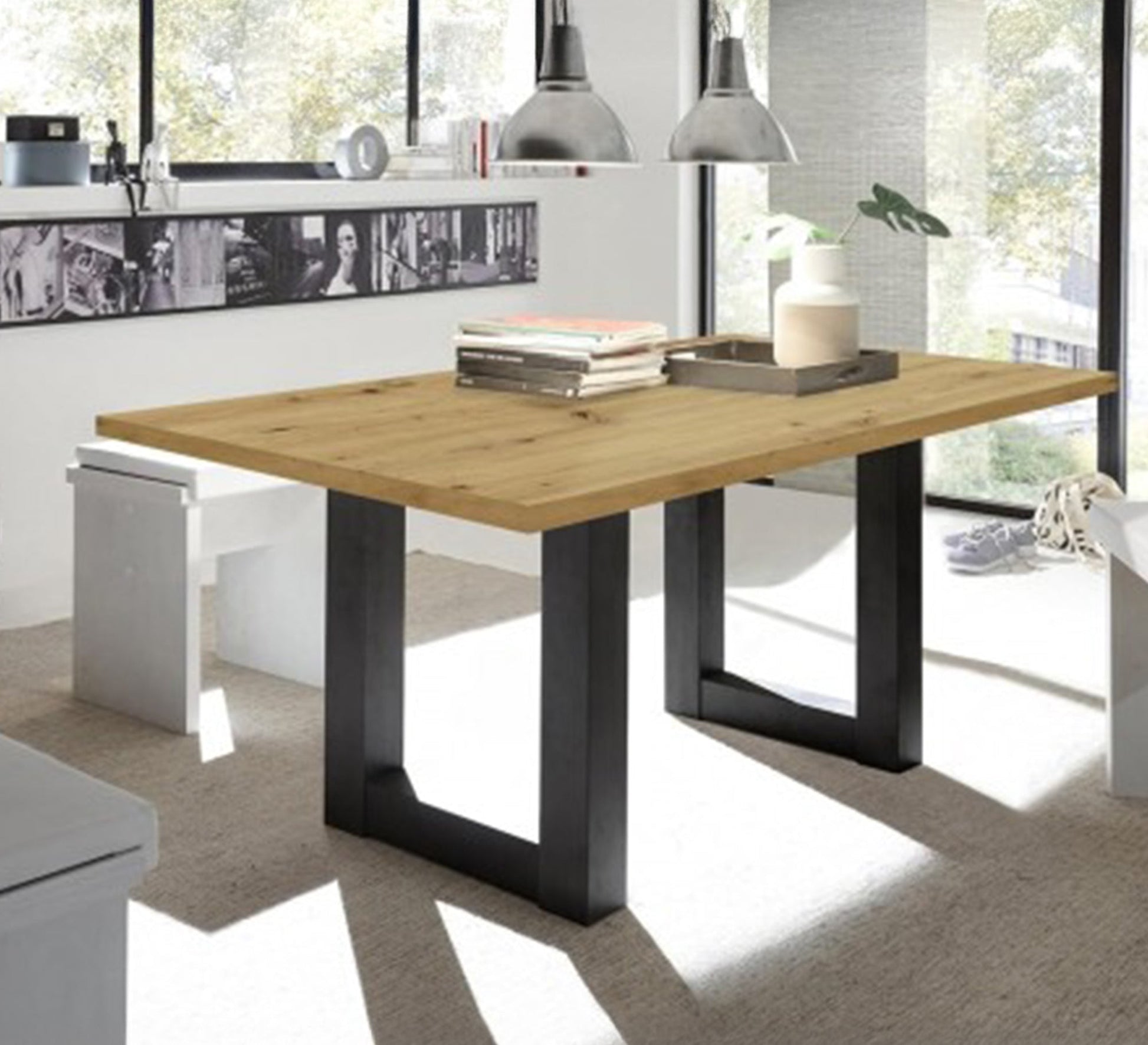 Modern beige dining table - Vitrine Furniture - Outdoor Products