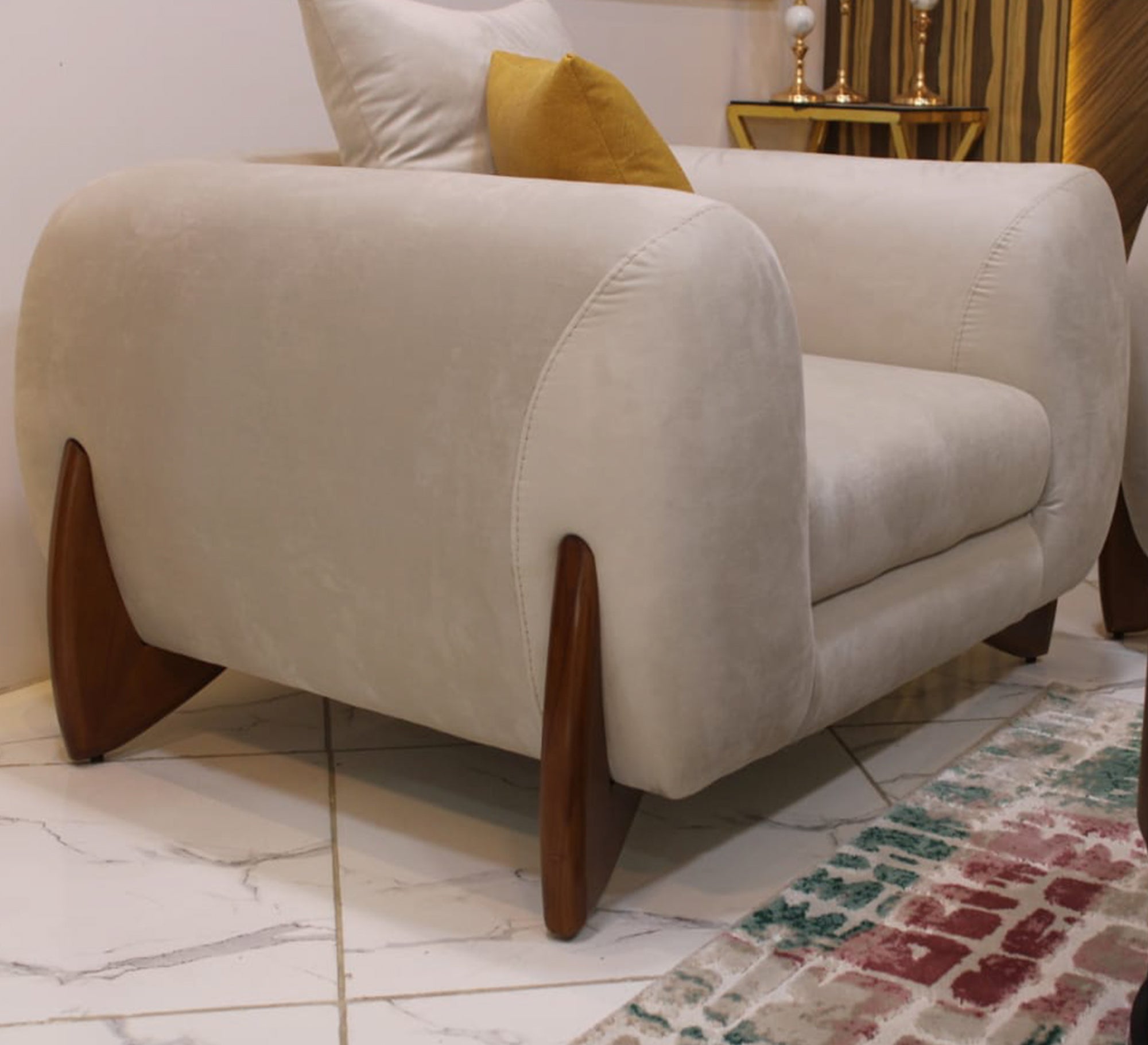 Modern beige living room - Vitrine Furniture - Furniture