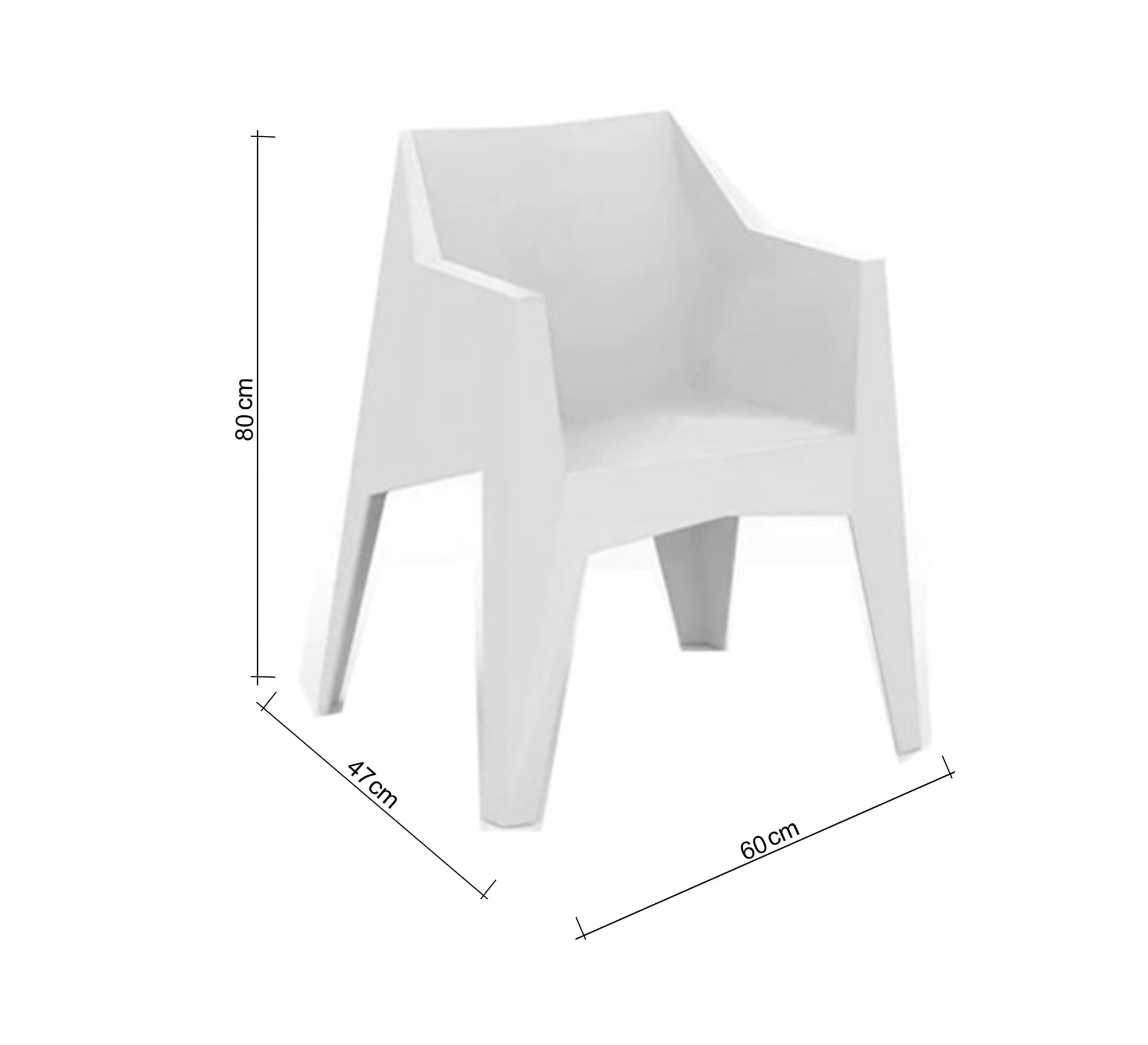 Modern black and white geometric dining set - Vitrine Furniture - Outdoor Products