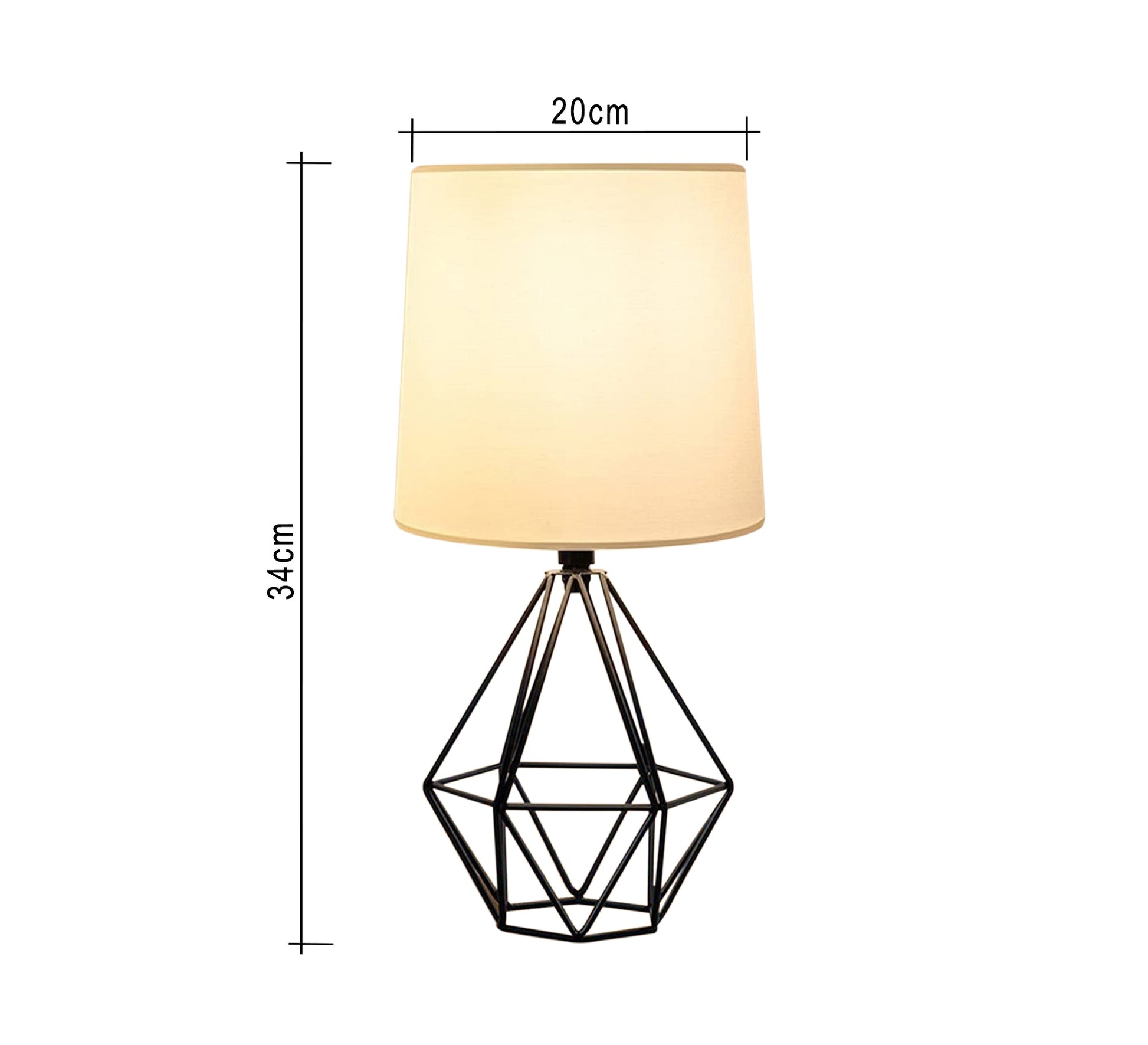 Modern black and white metal lampshade - Vitrine Furniture - Lighting