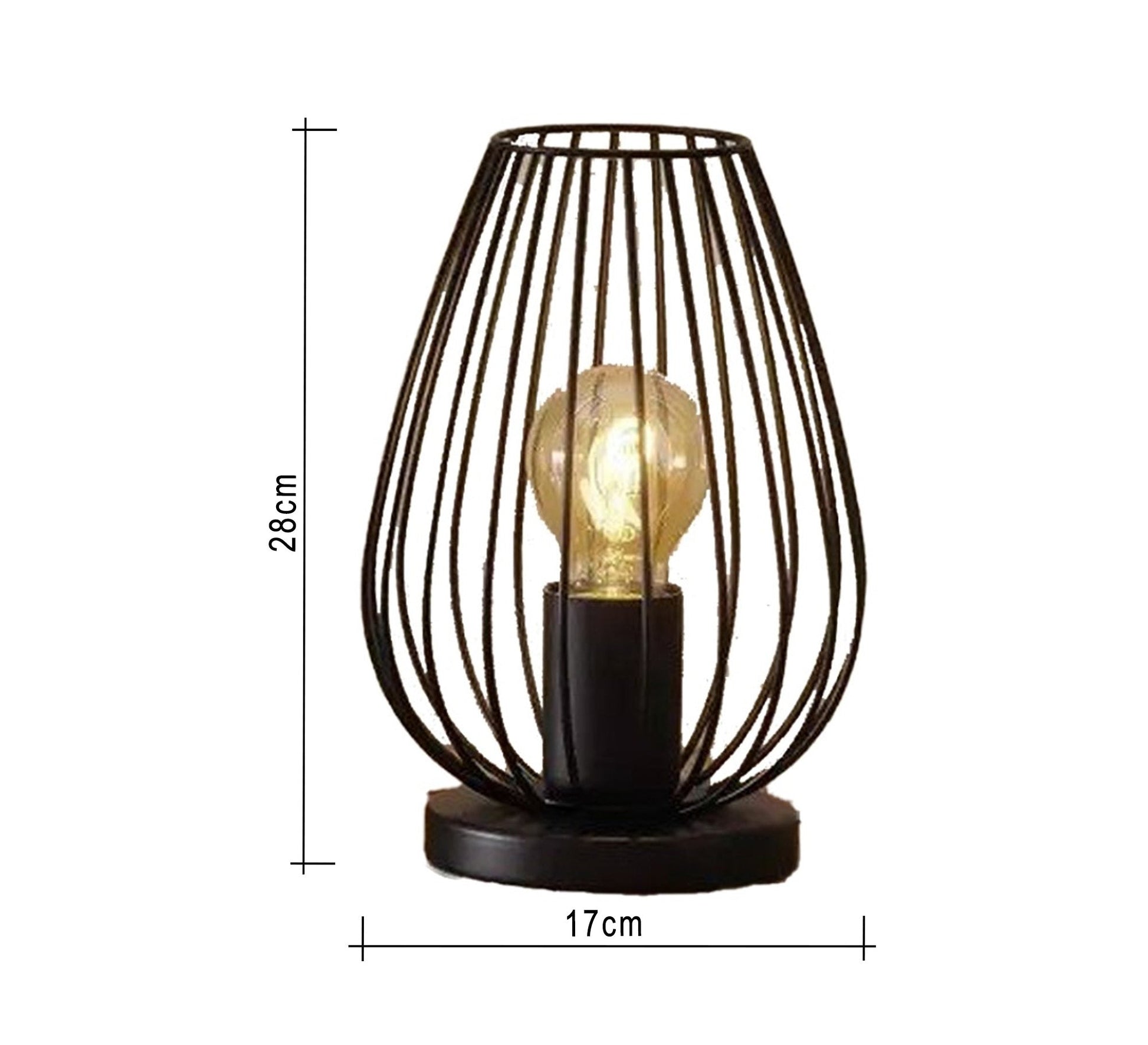 Modern black metal table lamp - Vitrine Furniture - Lighting