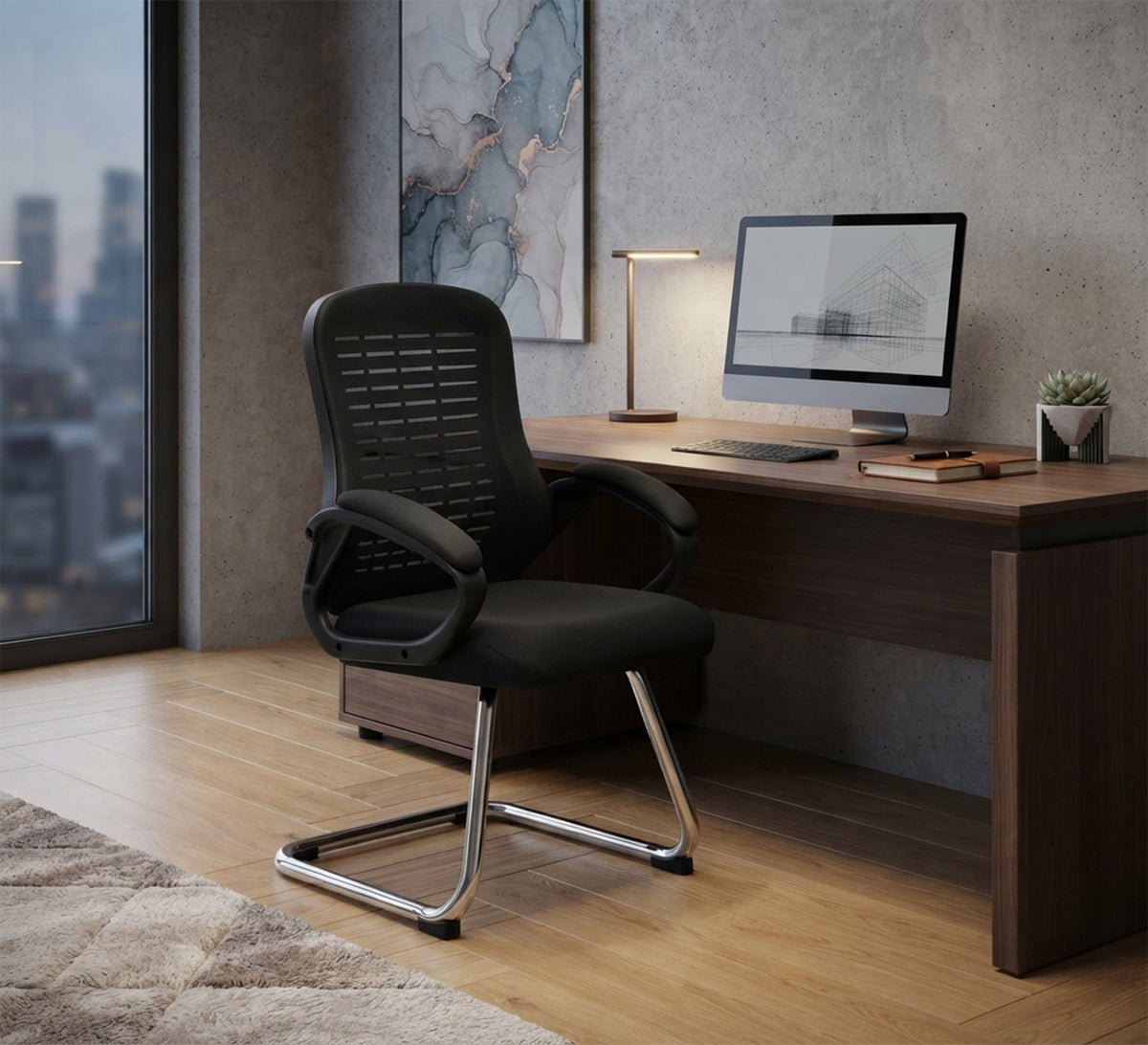 Modern Black Office Chair - Vitrine Furniture - Office Chairs