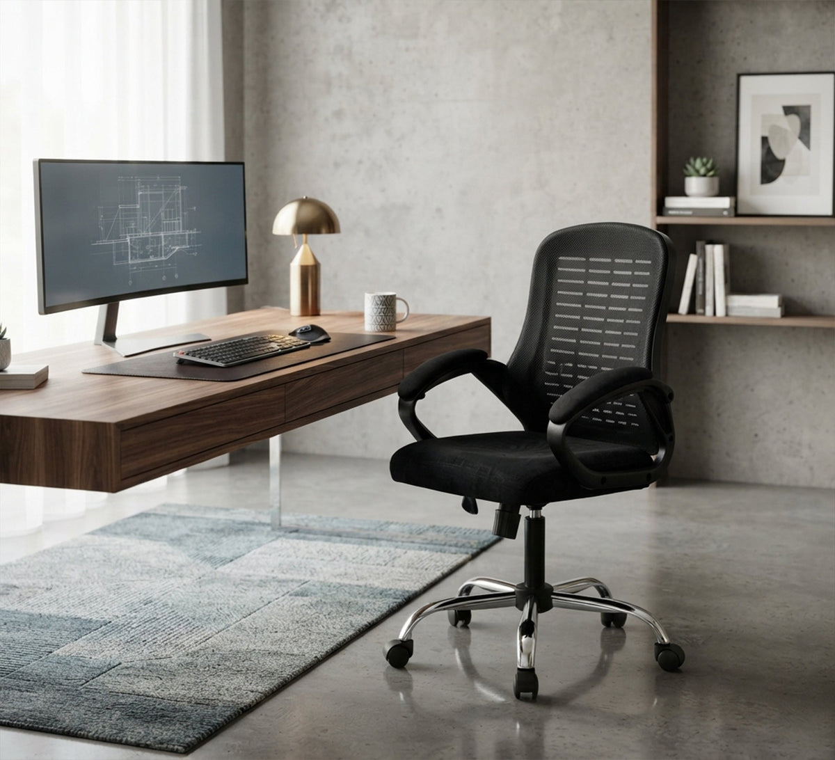Modern Black Office Chair - Vitrine Furniture - Office Chairs